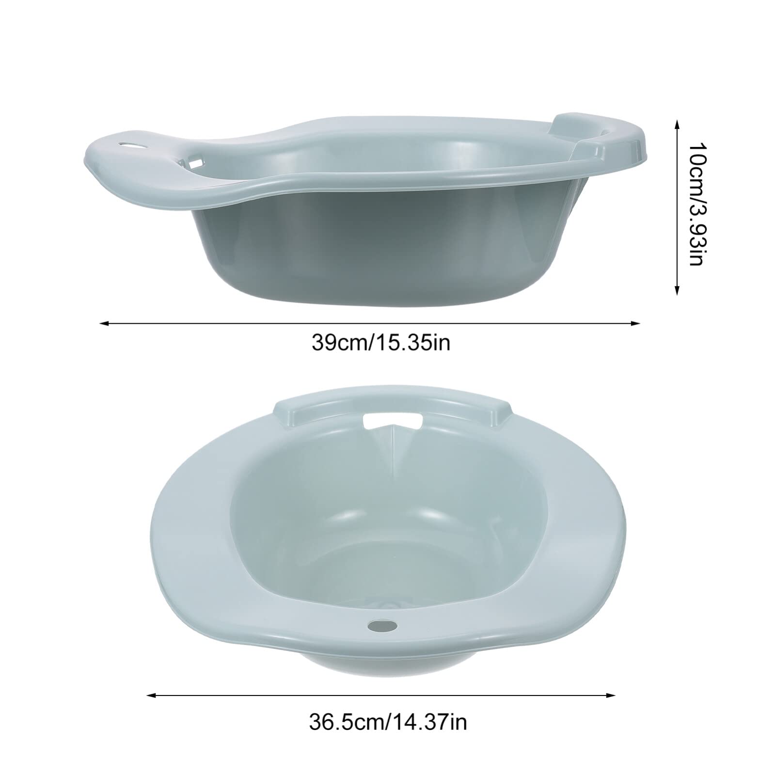 Portable Sitz Bath for Toilet Seat - Postpartum Care & Hemorrhoid Relief Soaking Tub - Ideal for Pregnant Women, Elderly & Post-Surgery Recovery - Blue Wash Basin (Perfect for Postpartum Healing, Hemorrhoid Treatment & Personal Hygiene Care)