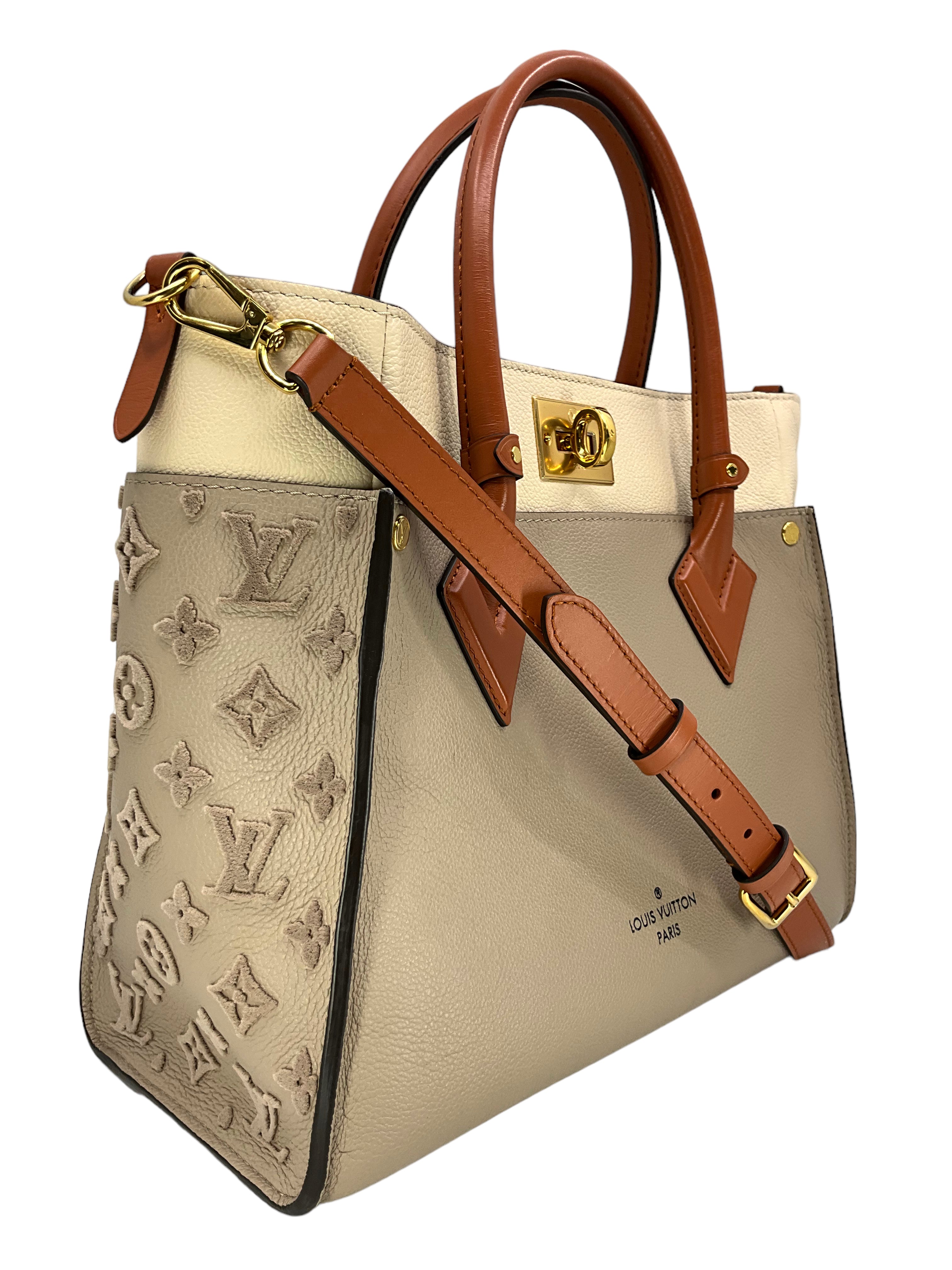 Authentic Louis Vuitton Monogram On My Side Bag - Genuine Calfskin Leather Crossbody Purse for Women | Perfect for Work, Travel & Evening Events