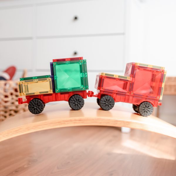 Connetix 24 Piece Magnetic Tiles Motion Pack - STEM Educational Building Toys for Kids, Perfect for Creative Play & Learning at Home or School