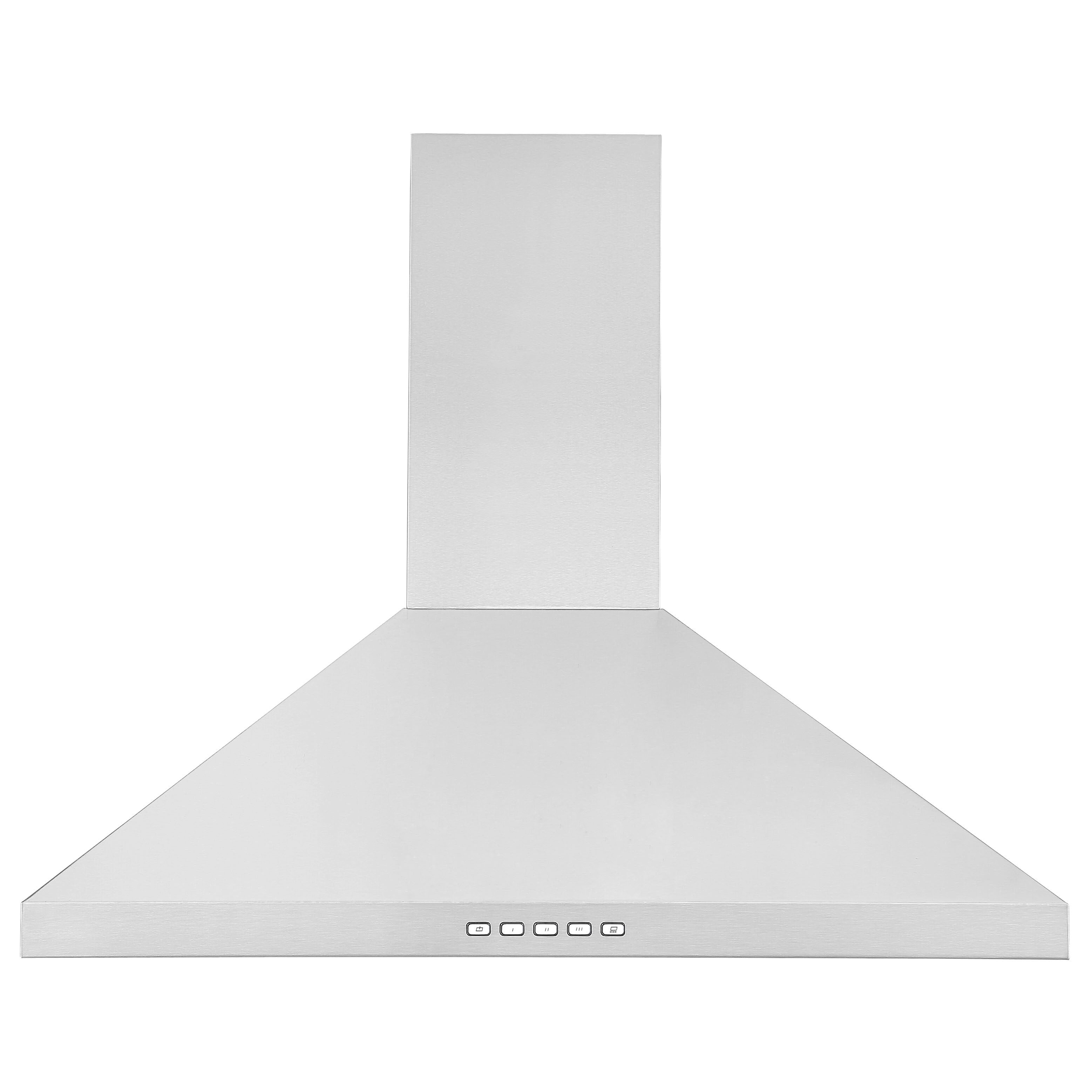 30 Inch Stainless Steel Convertible Wall Mounted Pyramid Range Hood - Powerful Kitchen Ventilation for Home Cooking, Grilling & Baking