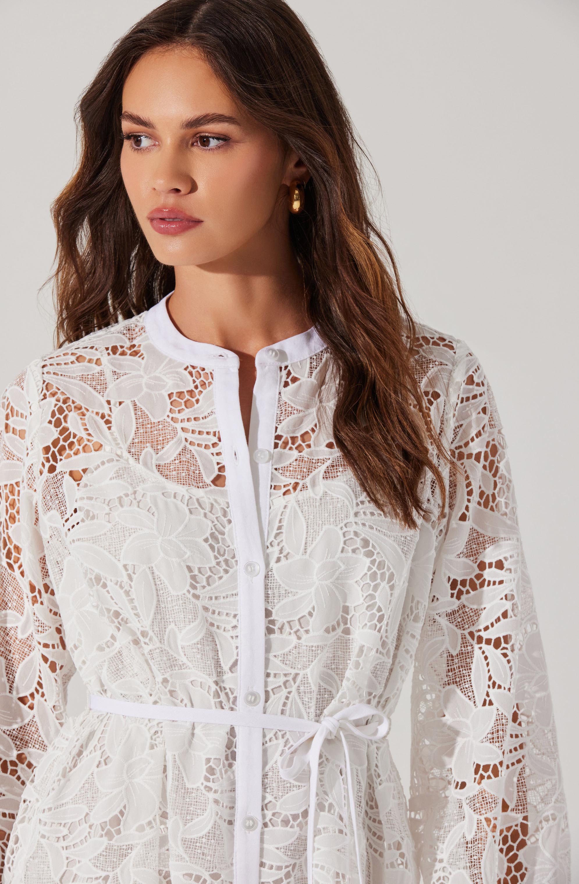 Celie Crochet Lace Mini Dress - Elegant Summer Beach Dress for Women, Boho Chic Party Outfit, Floral Lace Short Dress for Vacation & Date Night