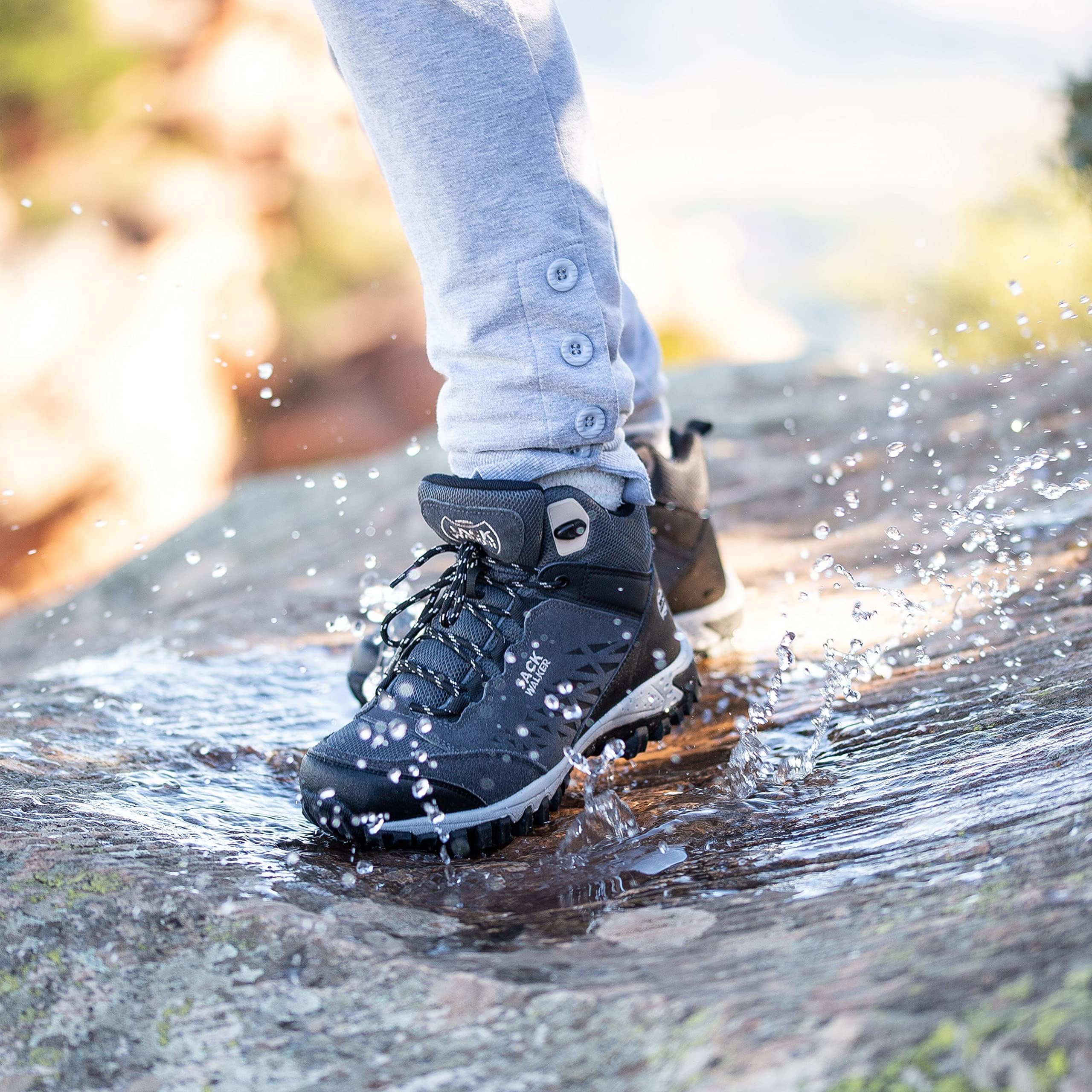 Jack Walker Women's JW2005 Hydroguard Waterproof Hiking Boots - Lightweight Trekking & Walking Shoes for Outdoor Adventures, Trail Hiking & Camping