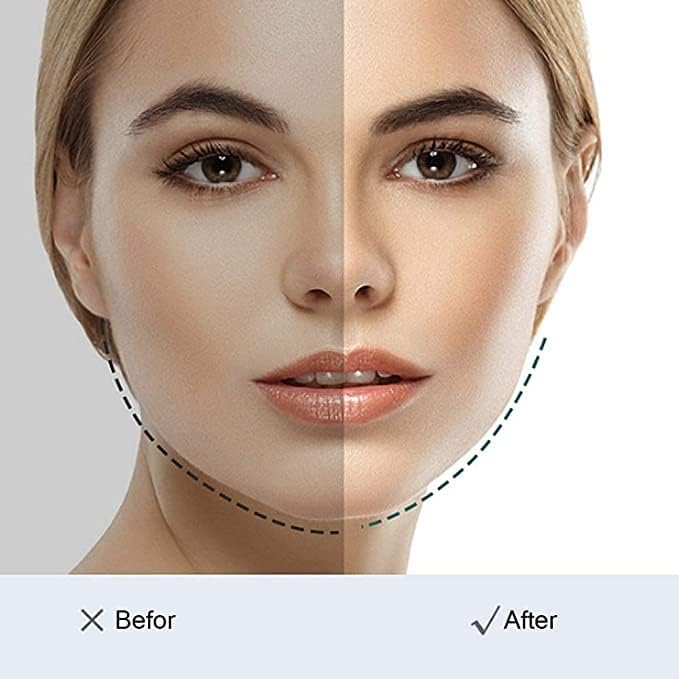 WROPZO Face Slimming V-Line Mask - Double Chin Lifting Bandage for Jawline Contouring & Face Lift - Anti-Aging Skin Tightening Strap for Women & Men | Perfect for Home Spa, Self-Care & Beauty Routine
