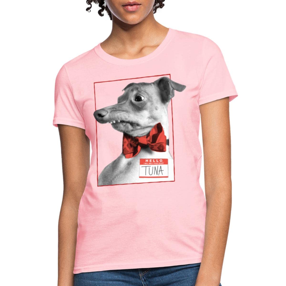 Spreadshirt 'Tuna Melts My Heart' Funny Cat Lover Women's T-Shirt - Cute Casual Tee for Cat Owners, Pet Lovers & Funny Gift Occasions