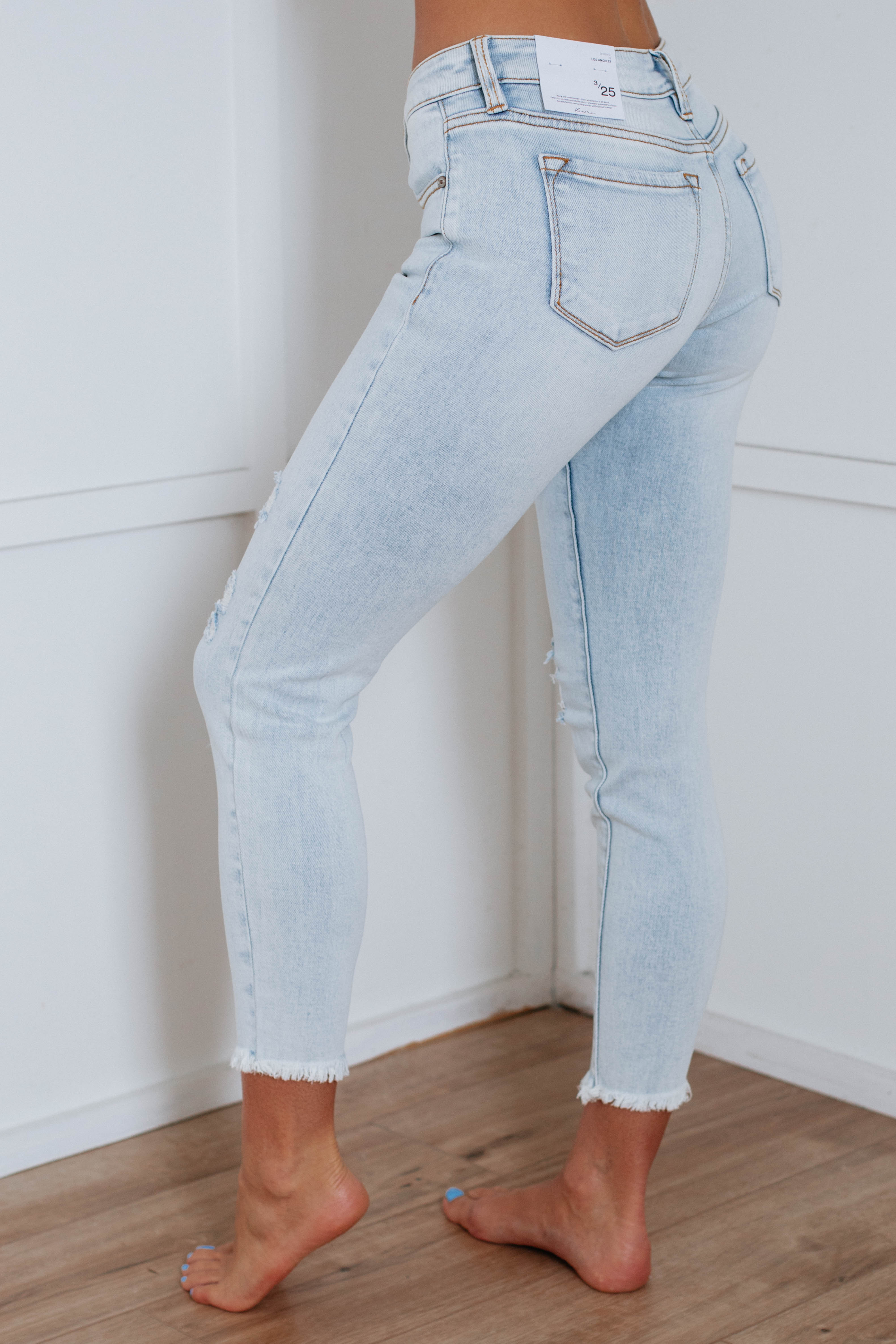 Jennings KanCan Jeans - Light Wash High Waist Skinny Jeans for Women | Comfortable Stretch Denim Pants | Perfect for Casual Wear, Office & Night Out