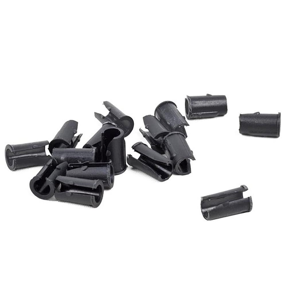 10PCS Bicycle Cable Clamps - Plastic U-Shape Bike Cable Guides for Brake & Shift Cables | MTB & Road Bike Frame Clips | Durable U-Buckle Hose Clips for Secure Cable Management | Perfect for Cycling, Commuting & Bike Maintenance