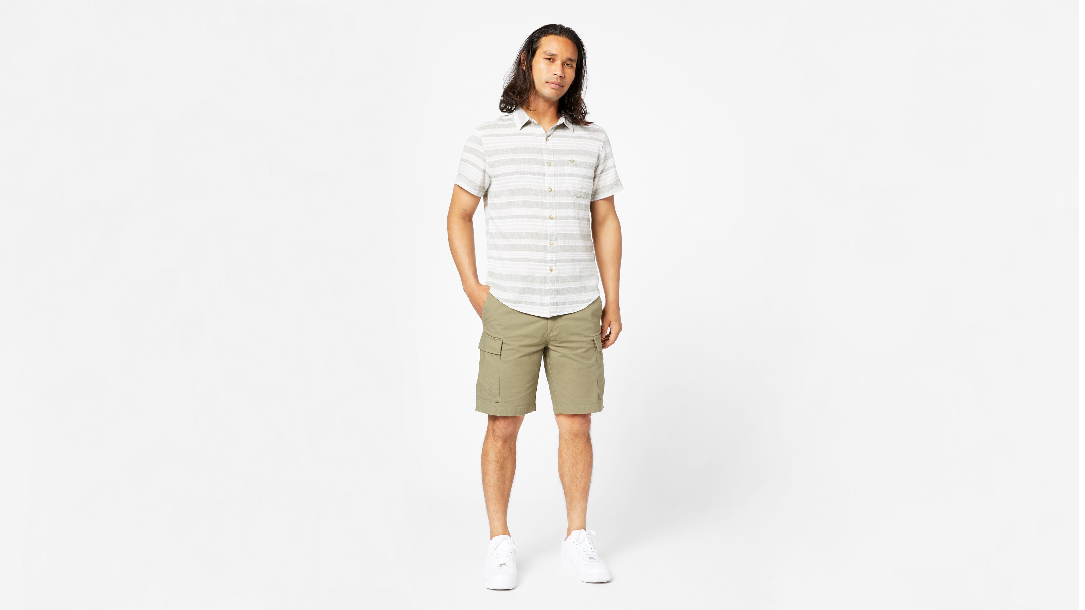 Smart 360° Tech Cargo Shorts for Men - Big & Tall Sizes with Multiple Pockets - Perfect for Outdoor Activities, Hiking, Travel & Casual Wear