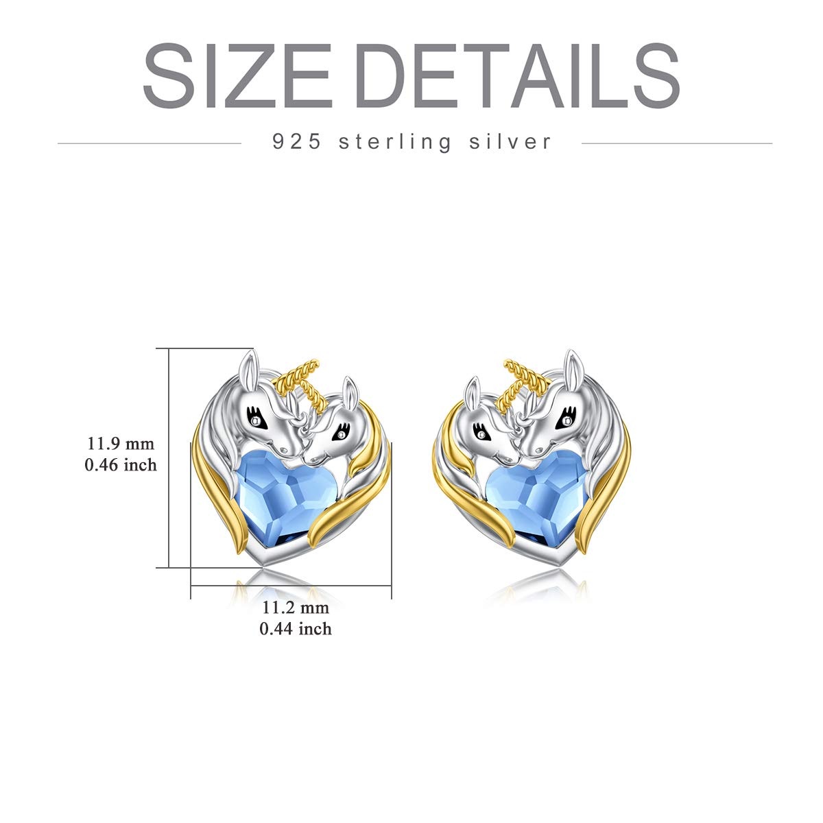 POPKIMI Sterling Silver Stud Earrings for Women - Minimalist Promise Jewelry, Elegant Birthday Gifts for Her - Perfect for Anniversaries, Valentine's Day & Special Occasions