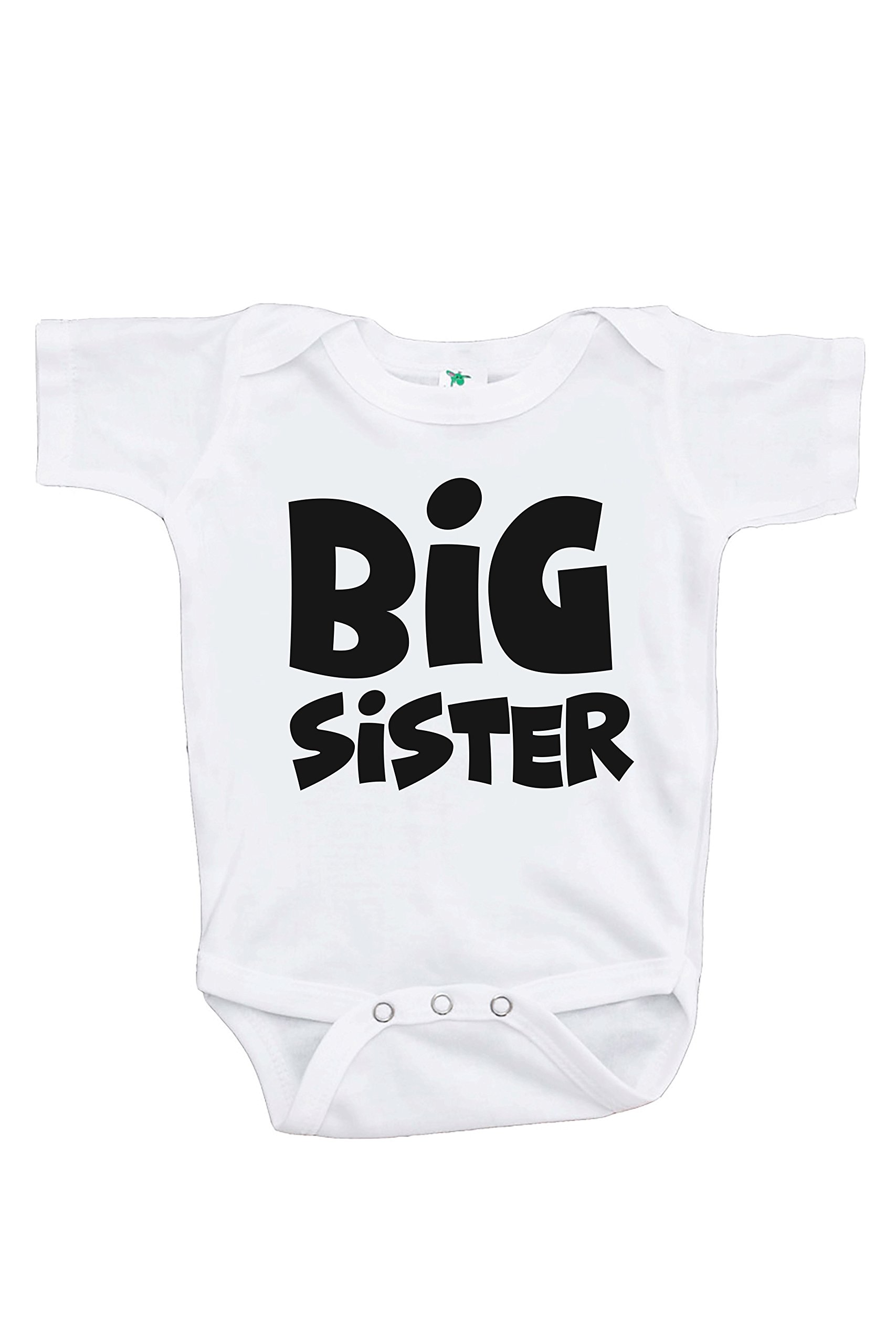 7 ate 9 Apparel Girls' Big Sister One-Piece Romper - Cute Matching Outfits for Sisters & Family Photos