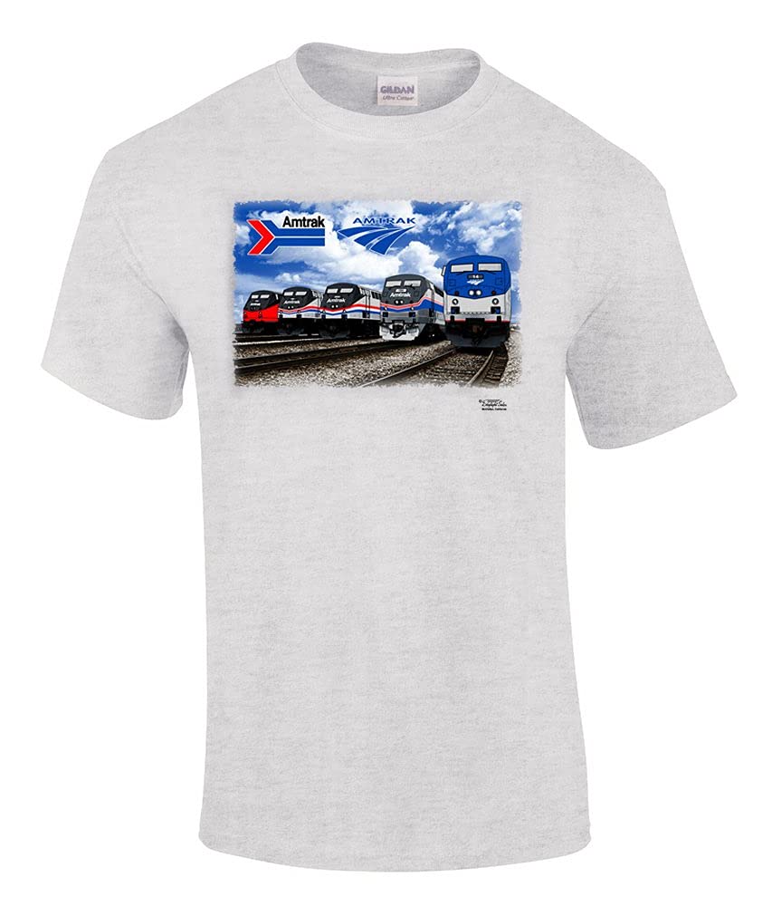 Amtrak Heritage Authentic Railroad T-Shirt - Vintage Train Enthusiast Gift | Perfect for Railfans, History Buffs & Travel Lovers