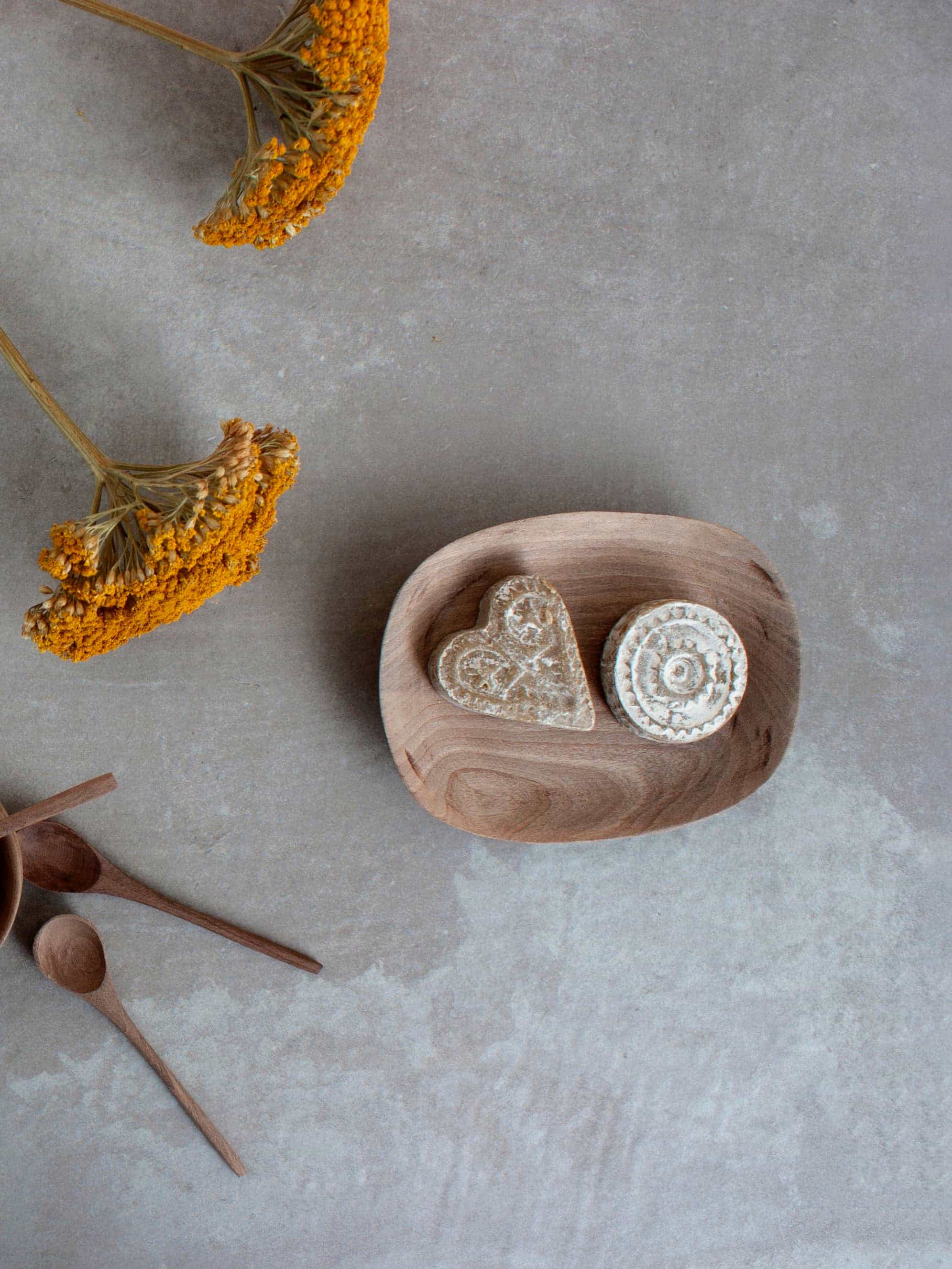 Natural Walnut Wood Soap Dish with 5 Holes - Handmade Rustic Bathroom Organizer for Bar Soap, Perfect for Spa, Shower, and Vanity Decor