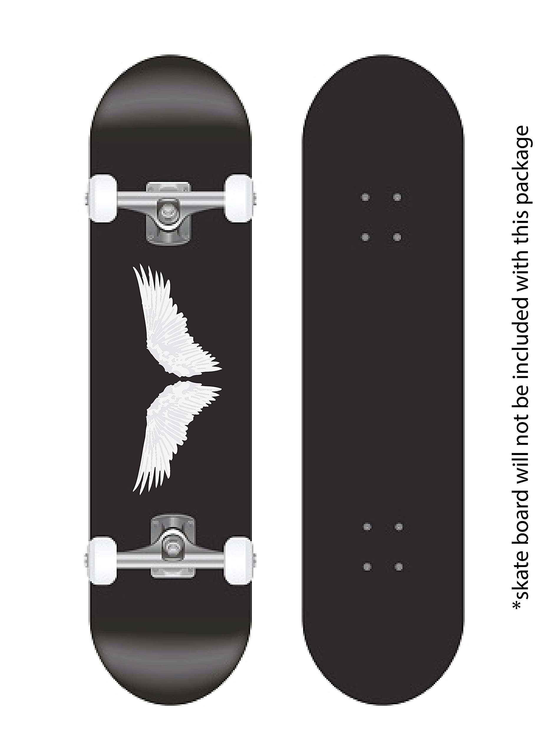 VVWV Flying Wings Skateboard Stickers - Waterproof Graffiti Decals for Skateboards, Cars, Bikes & Bicycles (Pack of 1) - Perfect for DIY Customization & Urban Street Style