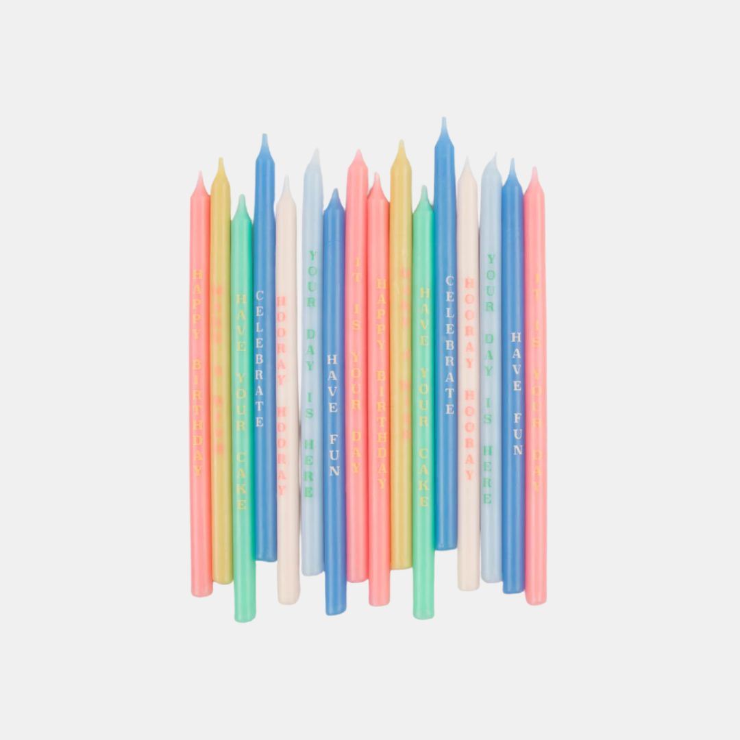 Personalized Birthday Candles with Fun Phrases - Perfect for Birthday Cakes, Cupcakes & Party Decorations