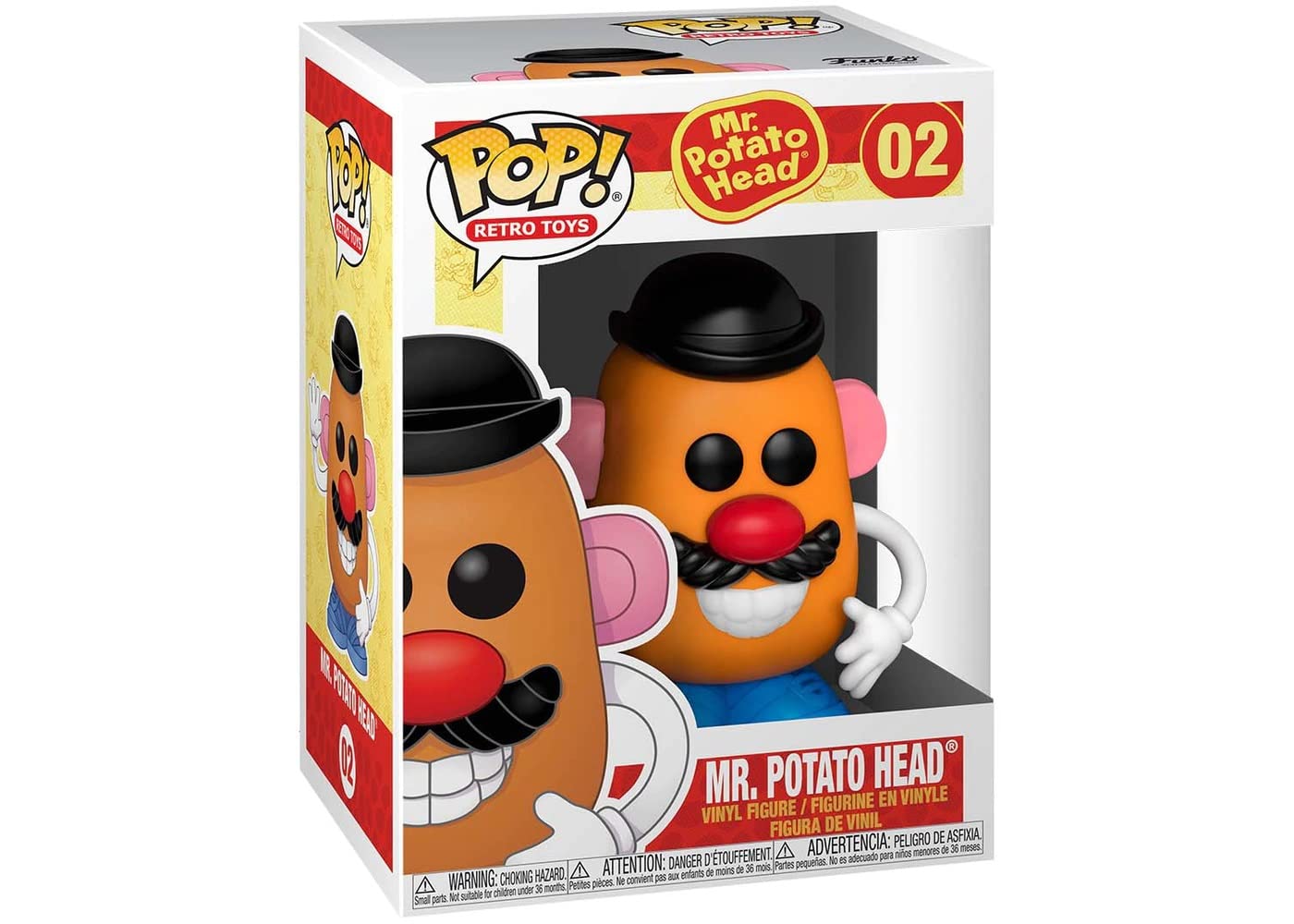 Funko Pop! Vinyl Figure - Mr. Potato Head Retro Toy Collectible (Compatible with Hasbro) with Protective Display Case | Perfect for Home Decor, Office Display & Pop Culture Collections