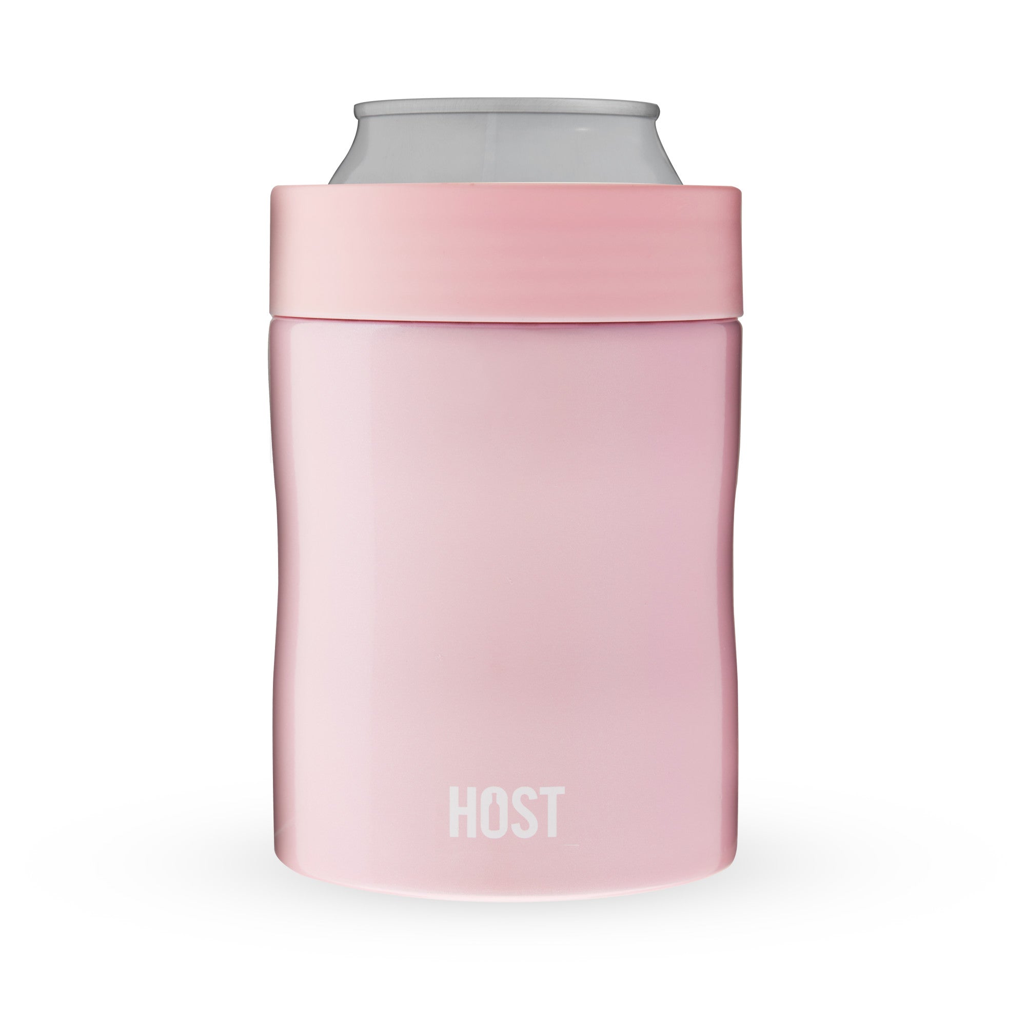 HOST Peony Pink Standard Can Cooler - Insulated Beer & Soda Can Holder for Outdoor BBQ, Beach & Pool Parties - Keep Drinks Cold for Hours