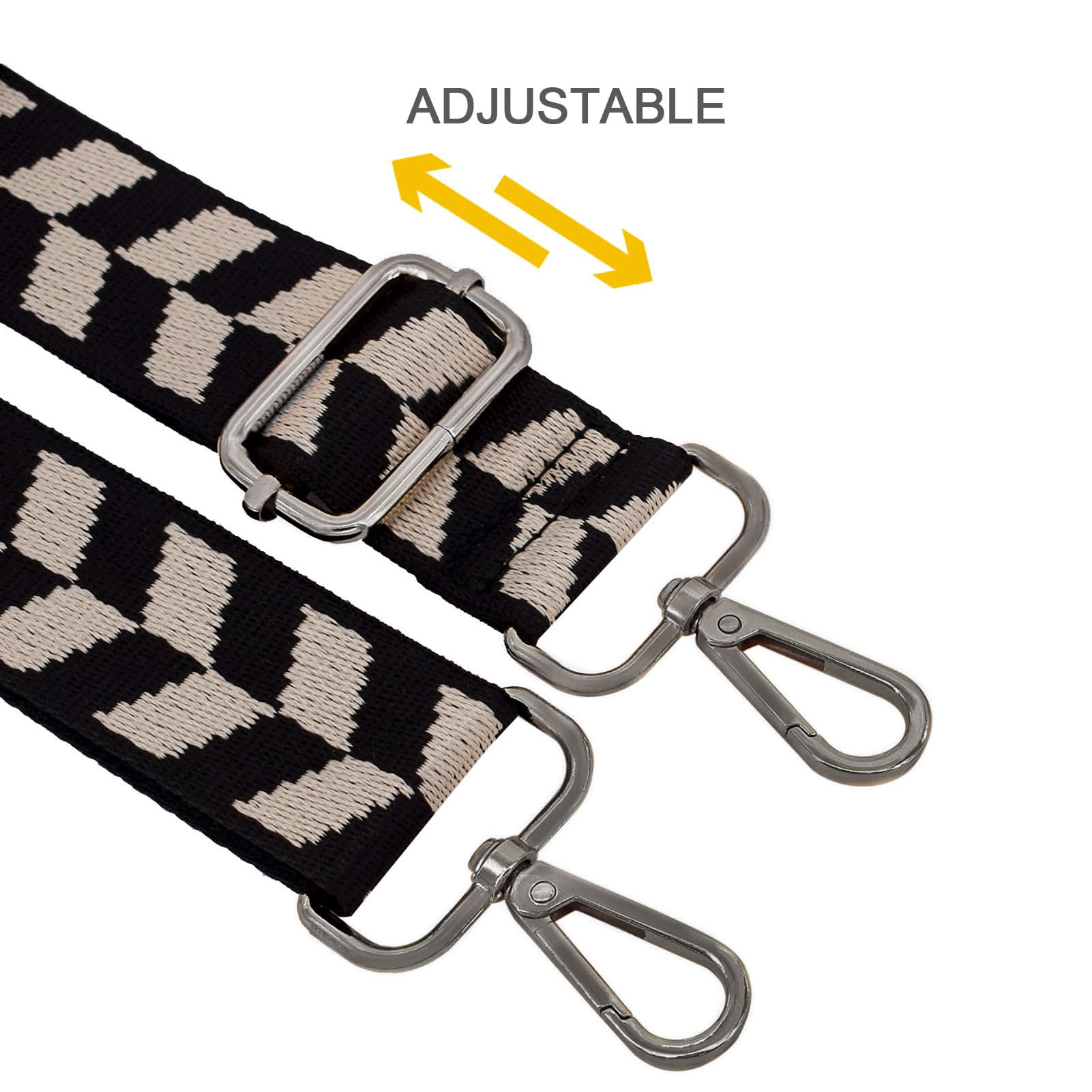 Adjustable Canvas Crossbody Bag Strap - Universal Replacement Shoulder Strap for Handbags & Purses (Unisex Design) - Perfect for Travel, Shopping & Everyday Use