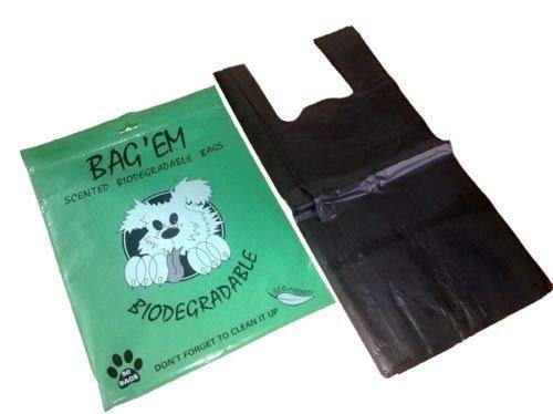Bag'Em Biodegradable Dog Poop Bags - 250 Count Eco-Friendly Dog Waste Bags for Cleanup | Leakproof & Scented Pet Waste Disposal | Perfect for Park Walks, Backyard Cleanup & Travel