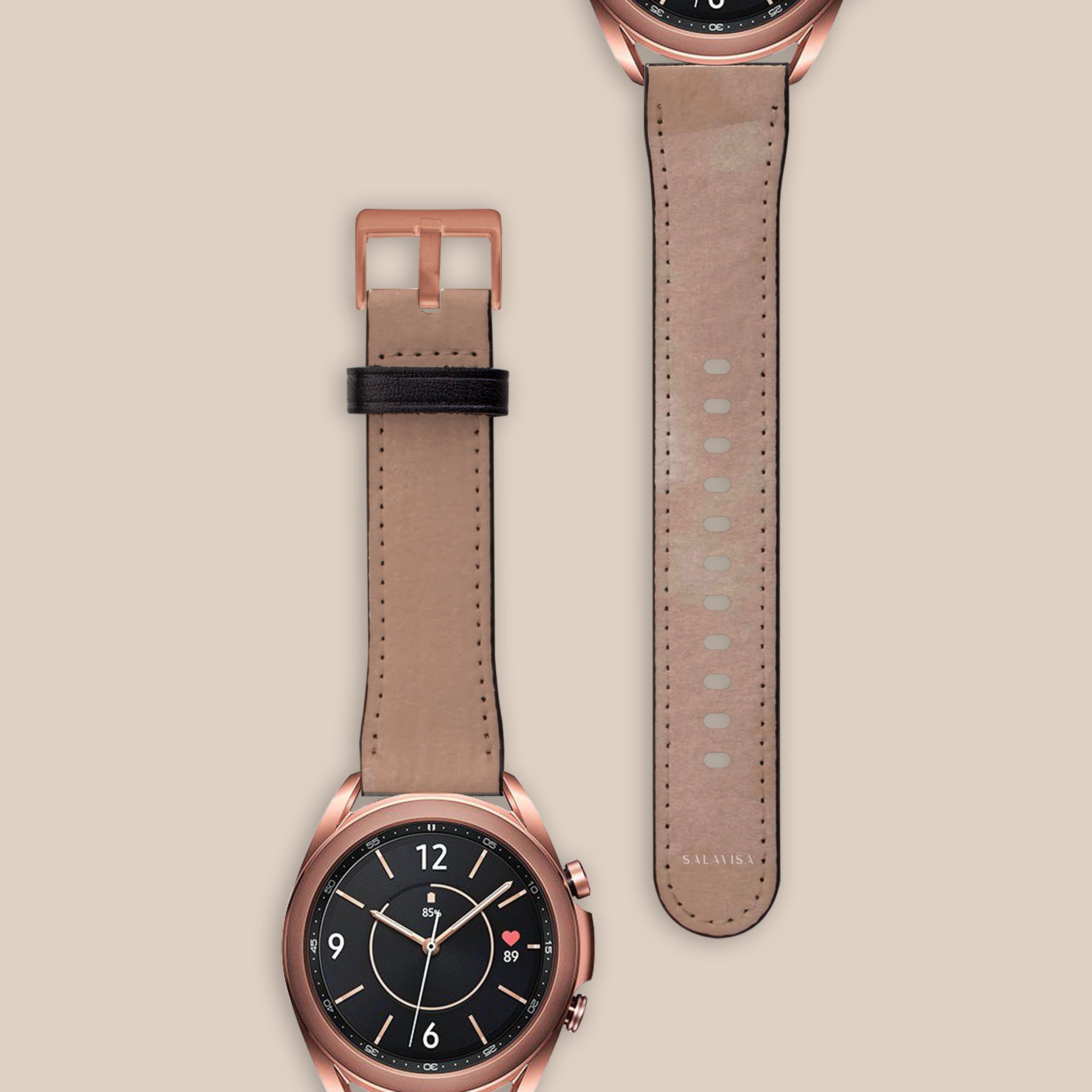 Old Rose Watercolor Galaxy Watch Band - Stylish & Durable Replacement Strap for Samsung Galaxy Watch - Perfect for Workouts, Office & Casual Wear