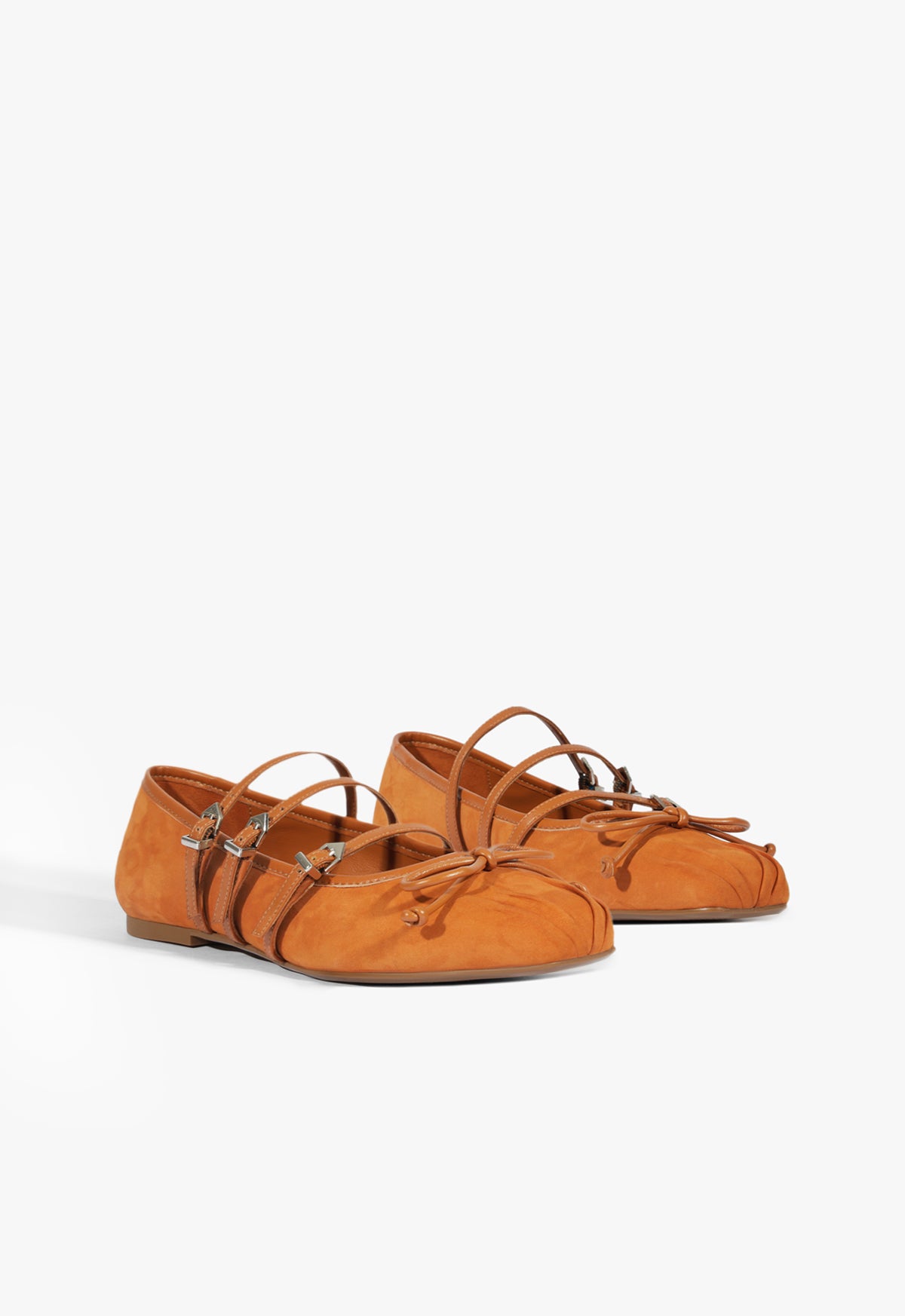 Arissa Brown Suede Ballet Flats for Women - Comfortable & Stylish Casual Shoes for Work, Travel & Everyday Wear