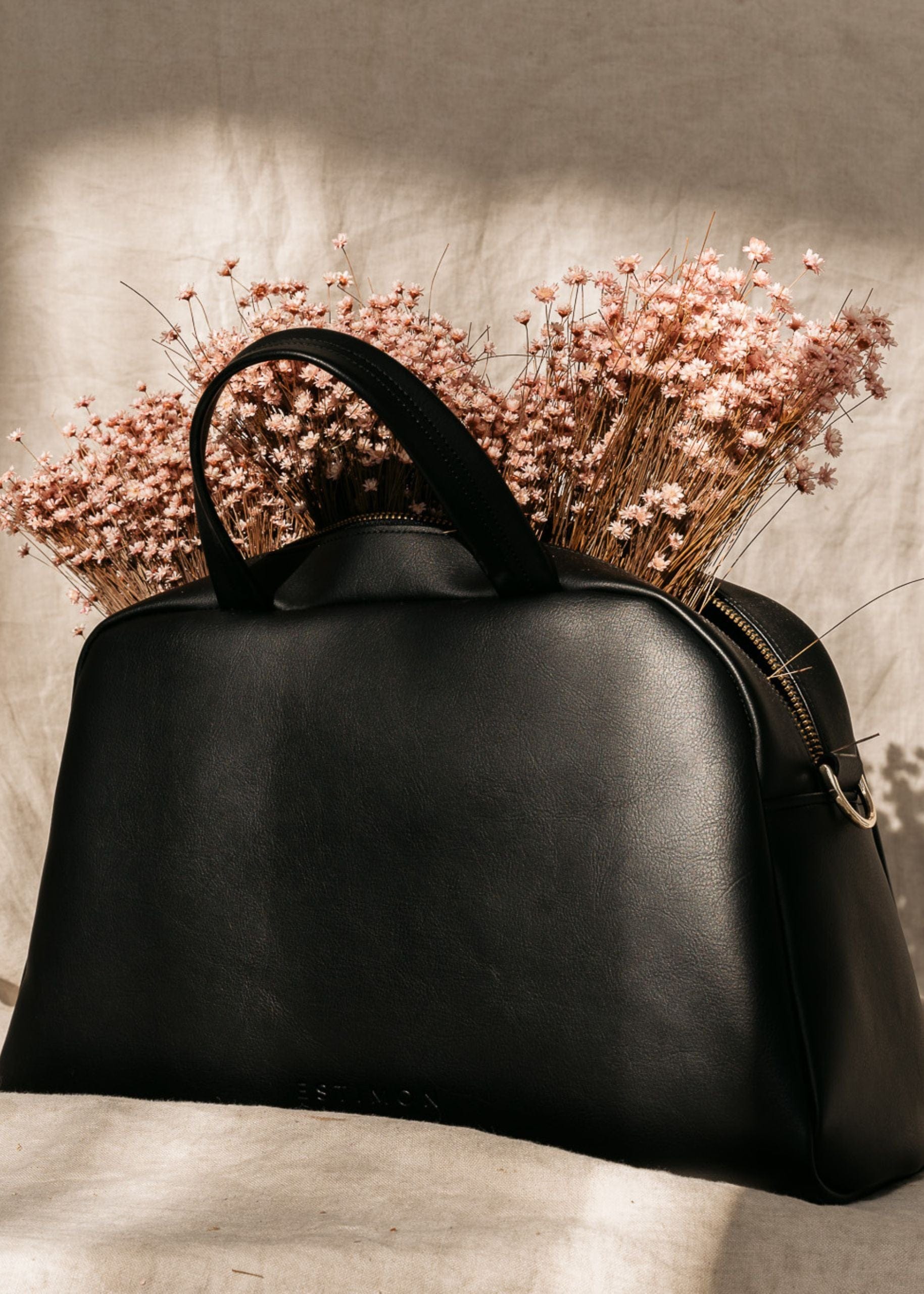 Vegan Leather Crossbody Bag for Women - Stylish Black Bowling Corn Design | Perfect for Casual Outings, Travel & Everyday Use