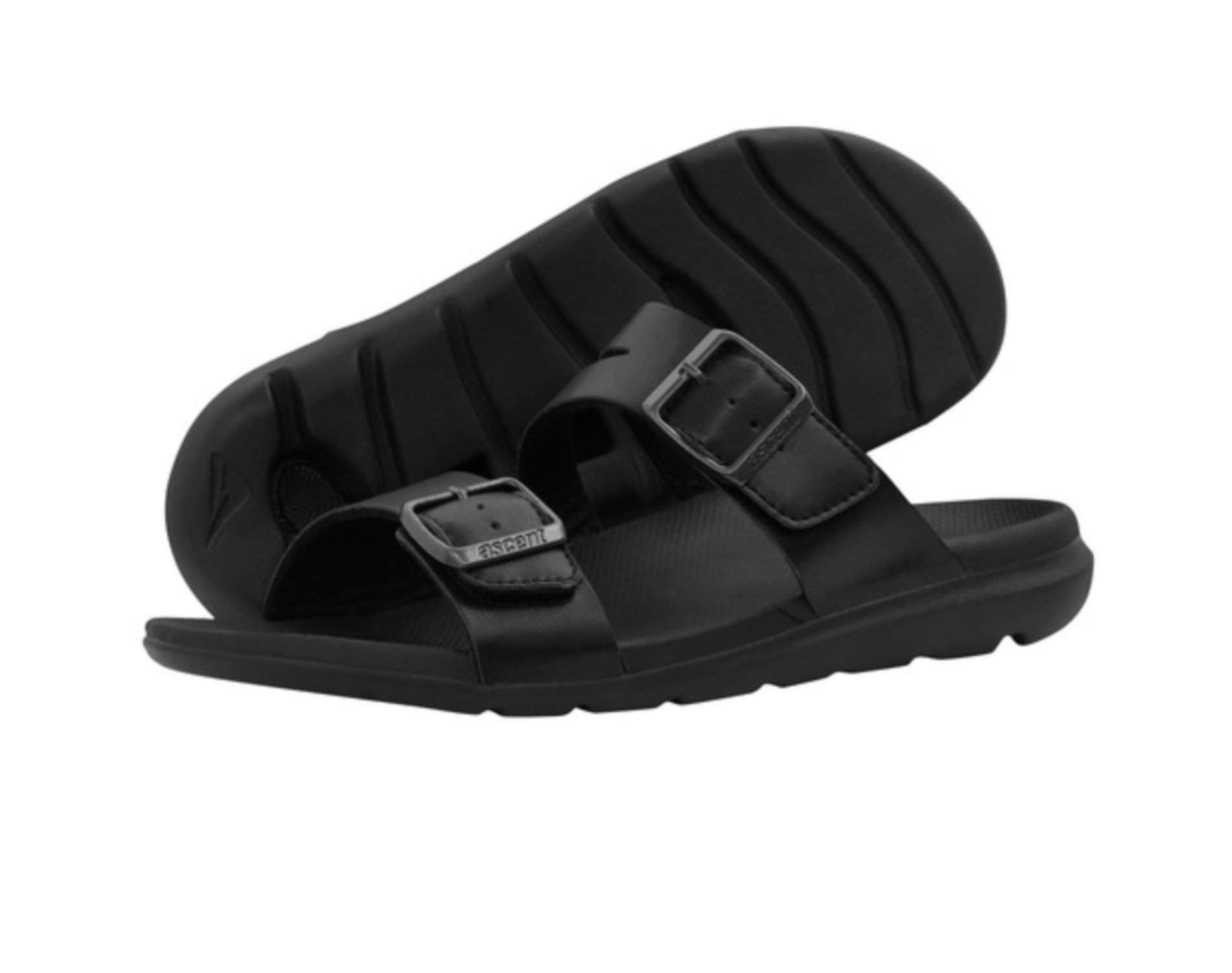 Ascent Groove Buckle Women's Fashion Sandals - Comfortable Strappy Summer Shoes for Casual Outings & Beach Vacations