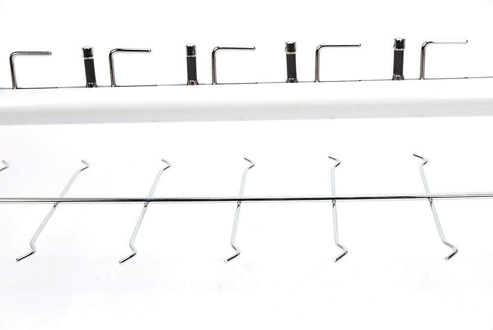 Stylish Eyeglass Display Stand - 8pcs/Set Sunglasses Rack with Lock, 3.6ft Holds 12 Frames | Perfect for Retail Stores, Boutiques & Home Organization
