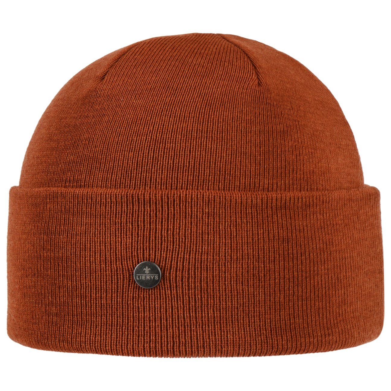 Lierys GOTS Certified Merino Wool Knit Hat with Foldable Cuff - Warm Winter Beanie for Outdoor Activities, Skiing & Hiking
