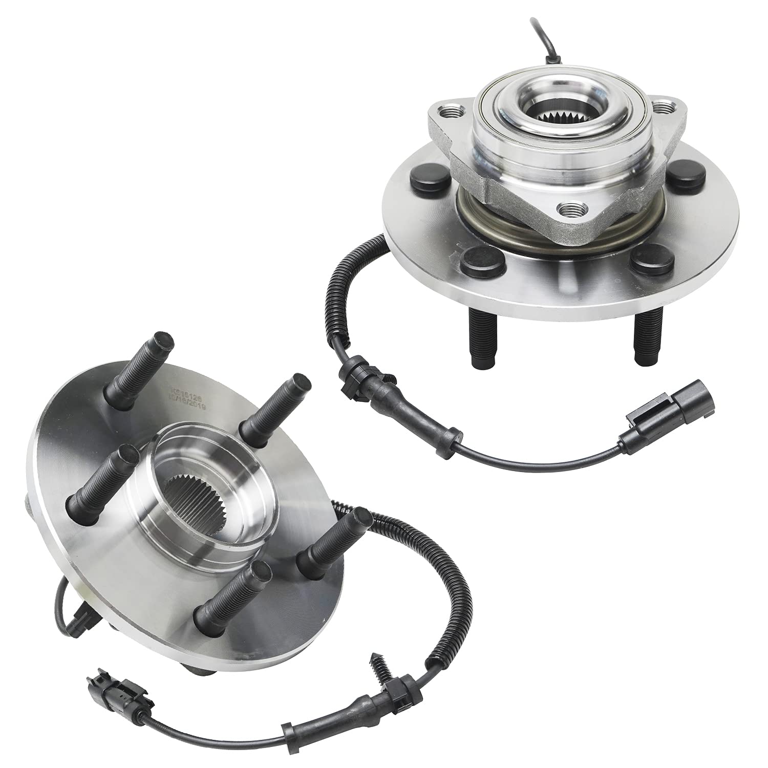 Detroit Axle - 2 Front Wheel Bearing Hubs Assembly Set Replacement Pair for 2009-2011 Dodge Ram 1500 & 2010 Models - Perfect for Off-Roading, Towing, and Daily Driving