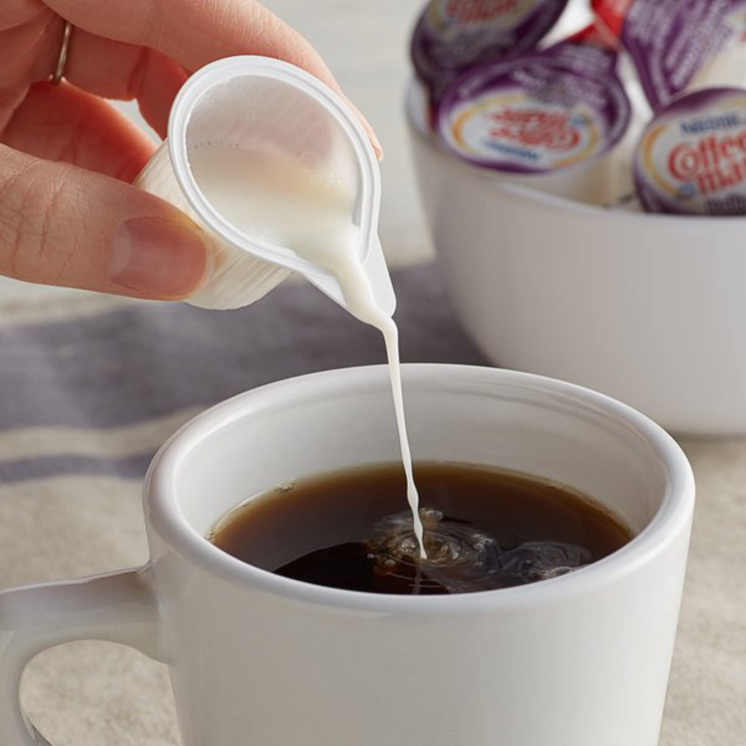 Nestle Coffee Mate Liquid Creamer Singles, Italian Sweet Creme, 50ct - Perfect for Office & Home Coffee
