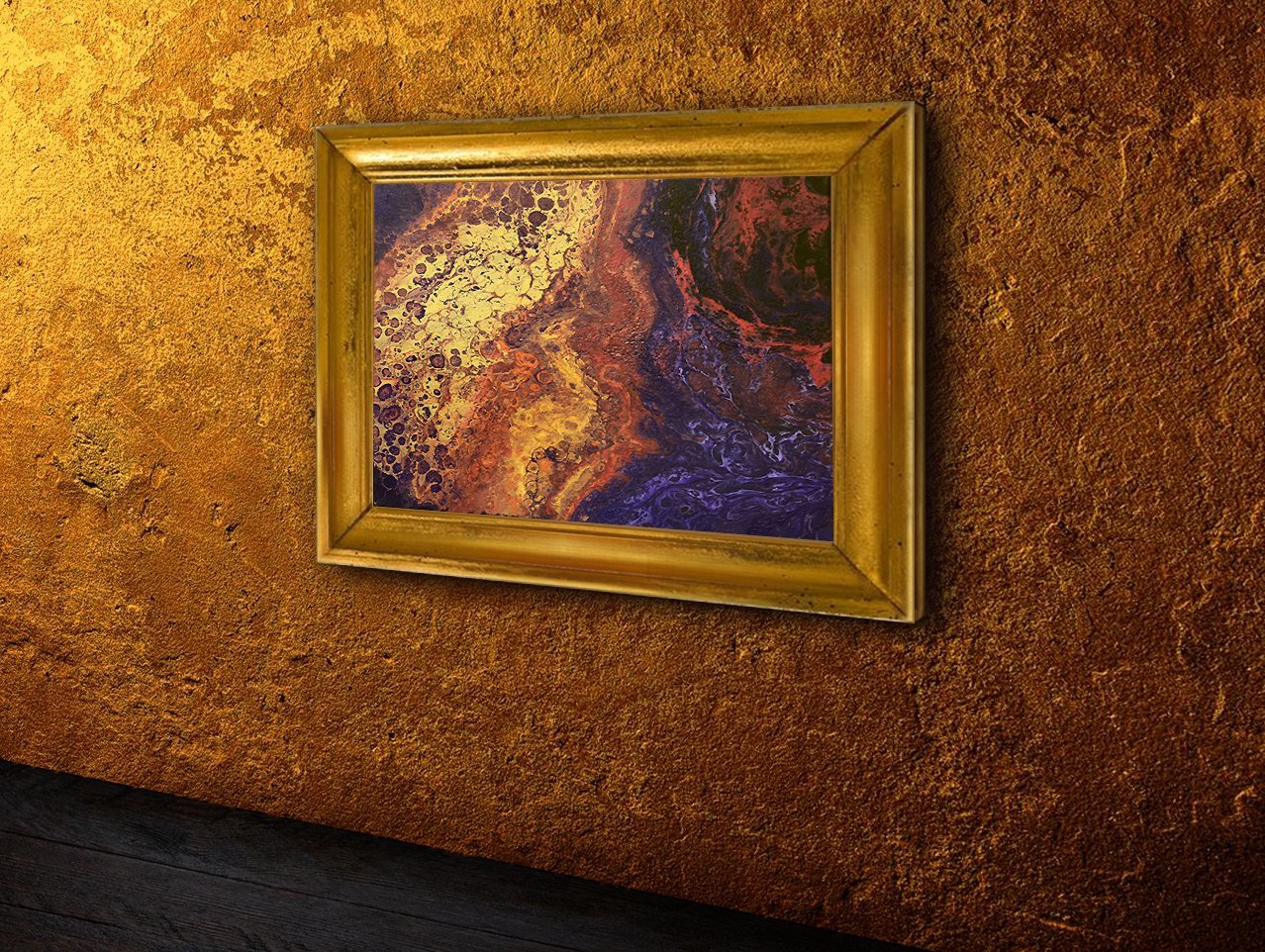 Premium Bronze Foam Acrylic Painting on Stretched Canvas - Unframed Wall Art for Living Room, Bedroom & Office Decor