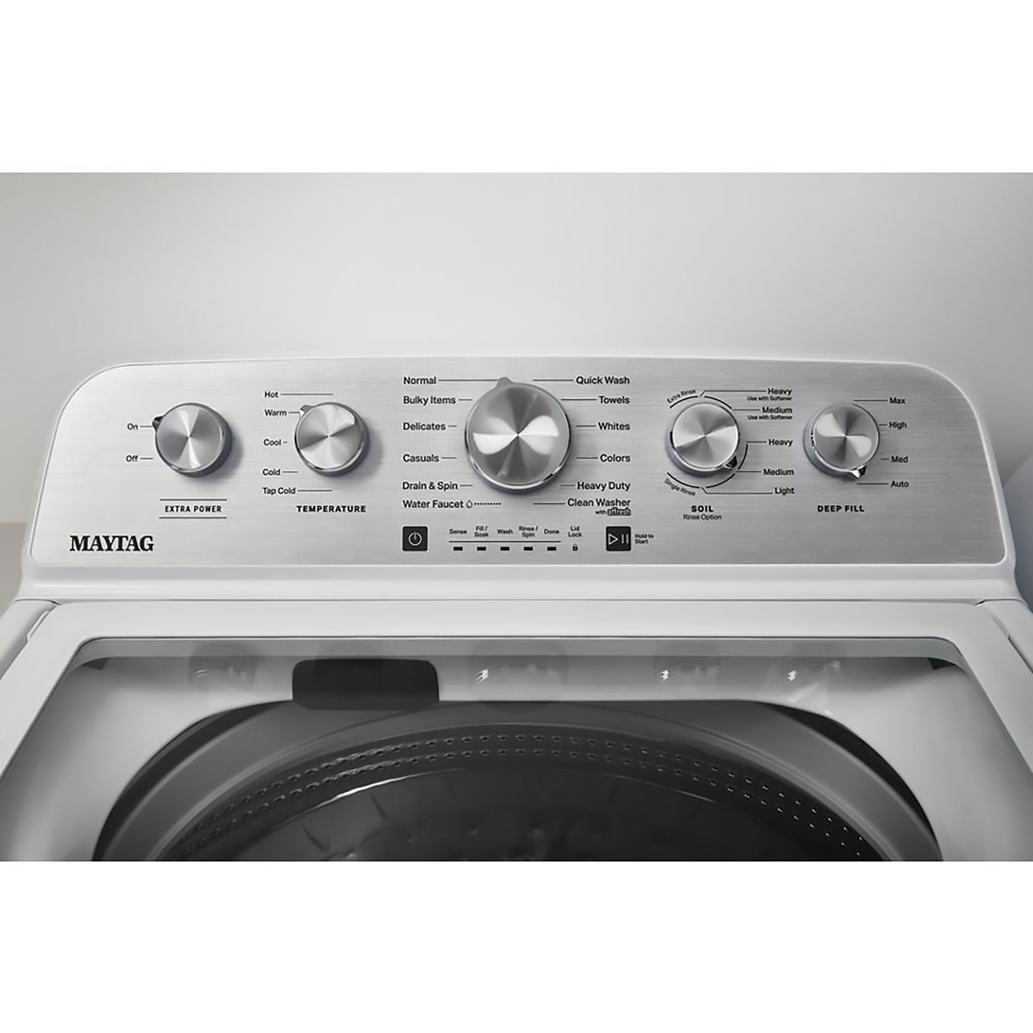 Maytag 5.4 Cu Ft White Top Load Washing Machine MVW5435PW - Perfect for Large Families & Laundry Rooms