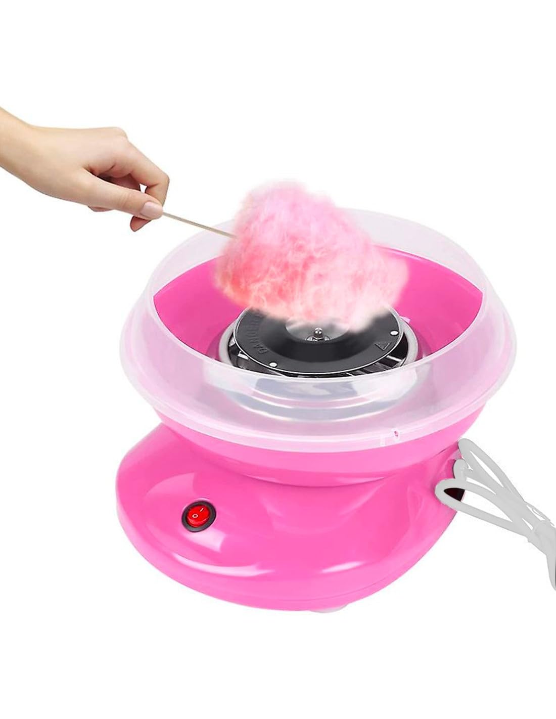 500W Pink Electric Cotton Candy Maker Machine for Home Use - DIY Candy Floss & Sweet Treats Maker for Kids Parties, Birthday Events & Carnival Fun