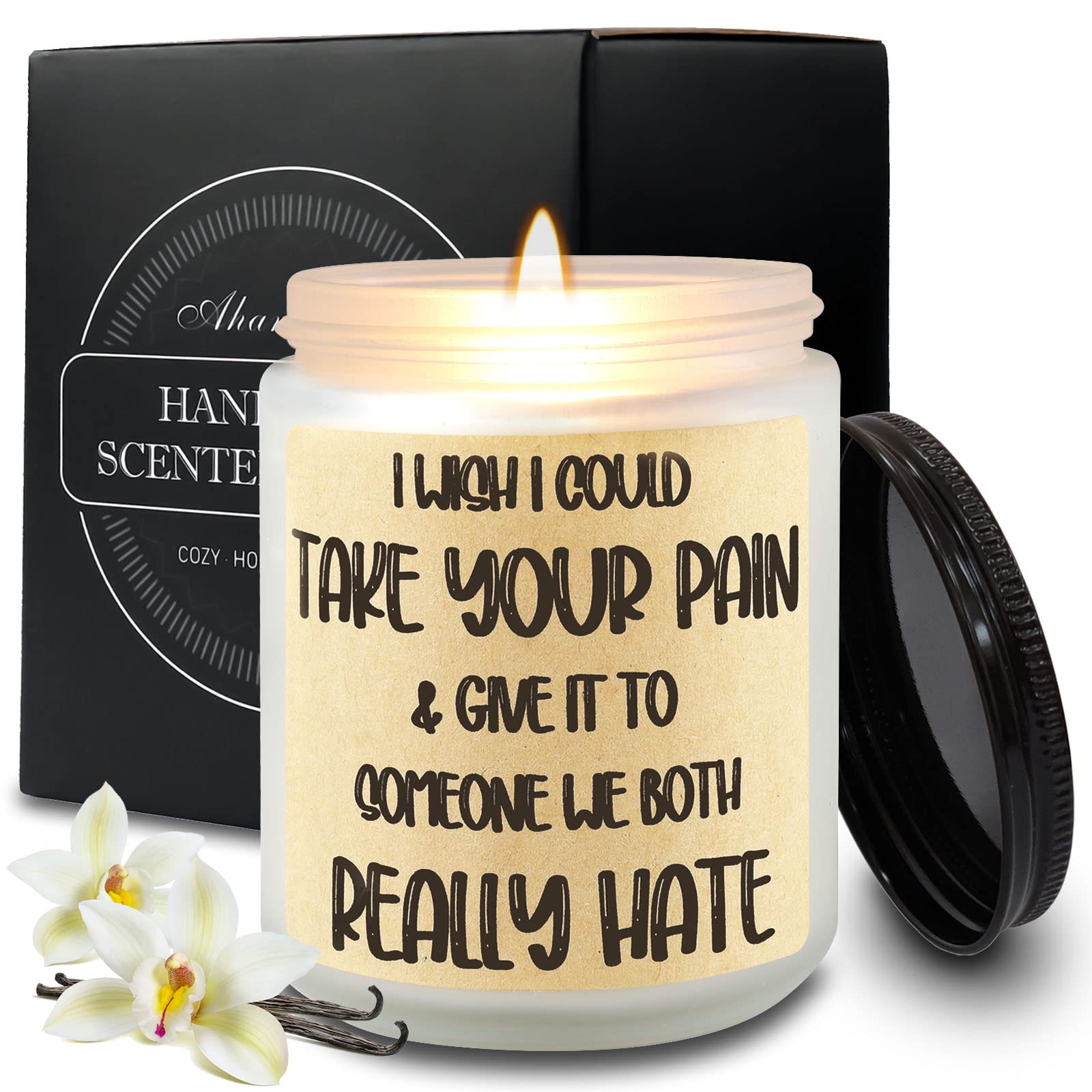 Healing Scented Candle Gift Set for Women - Aromatherapy Candle for Recovery, Surgery, Grieving & Emotional Support | Perfect Get Well Soon Gift for Cancer Patients, Divorce Comfort & Condolence | Relaxing Home & Meditation Use