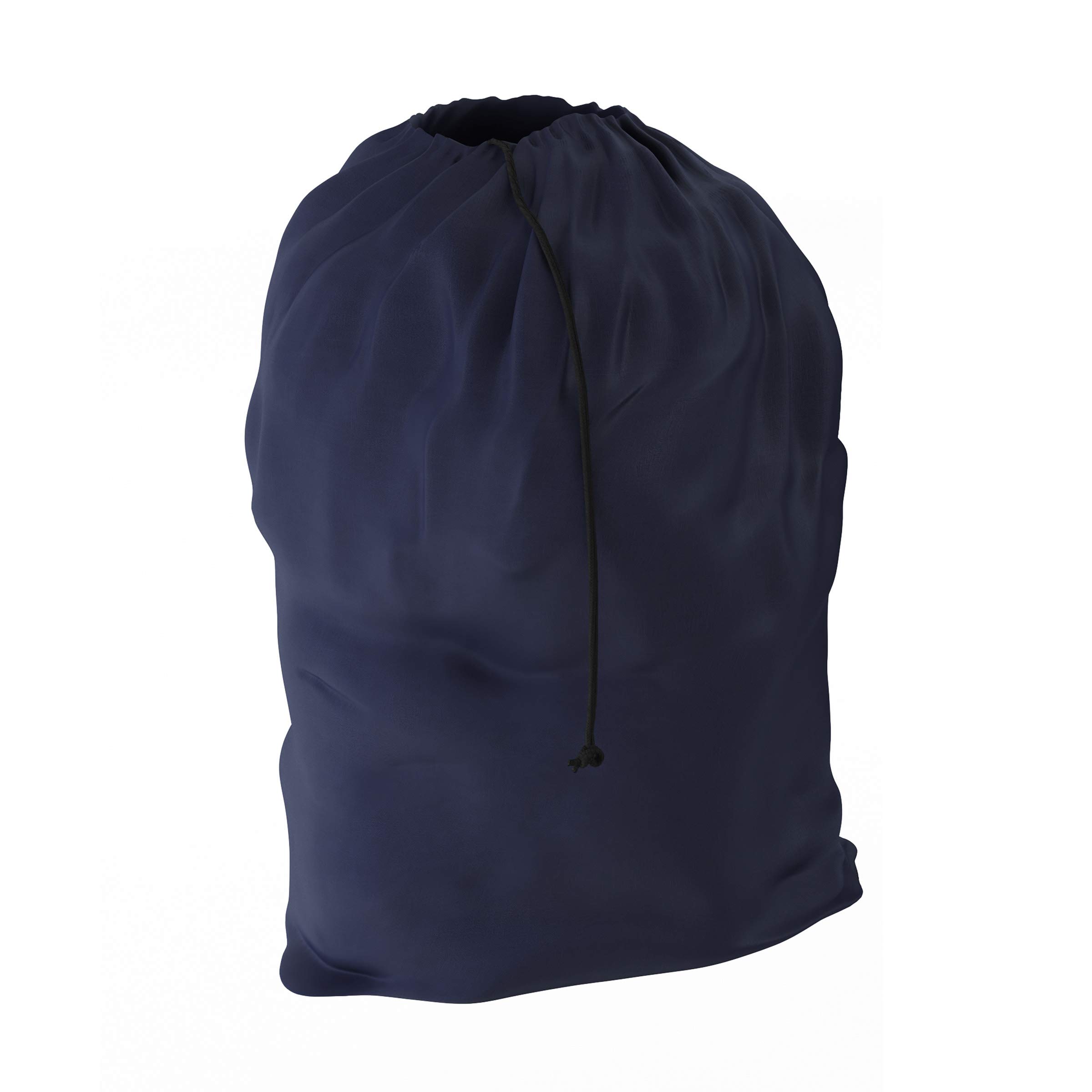 Large Laundry Bag Set of 2 - Heavy Duty Nylon Drawstring Laundry Bags Holds 40lbs Each - Perfect for Travel, RV, Cruise, Dorm Room & College Essentials - Navy Blue by Trademark Home - Ideal for Camping, Gym, Sports & Laundry Organization