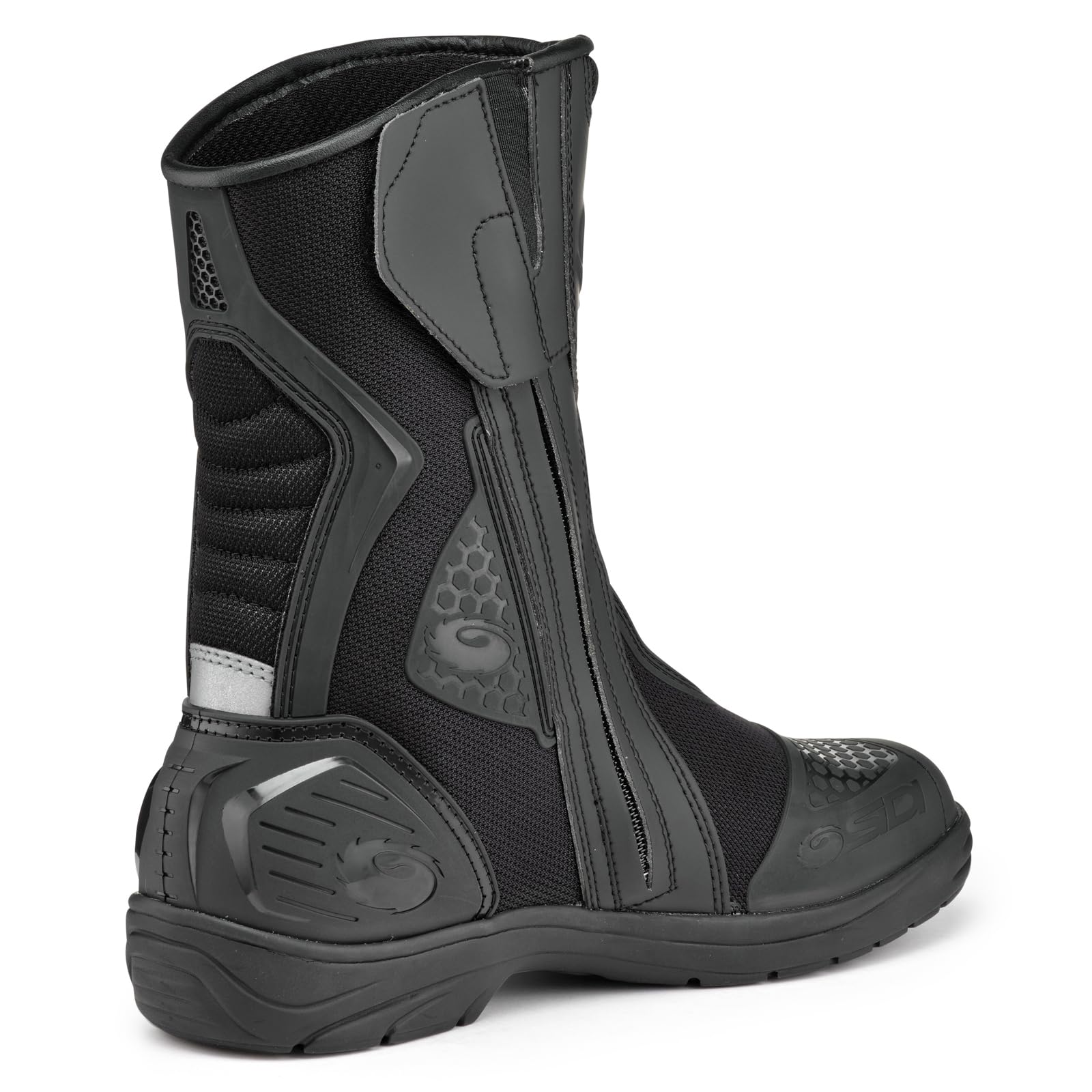 Sidi Aria Gore-Tex Motorcycle Boots for Men - Waterproof Touring & Motocross Riding Boots with Reflective Inserts - Ideal for Long-Distance Adventure Riding and Off-Road Racing