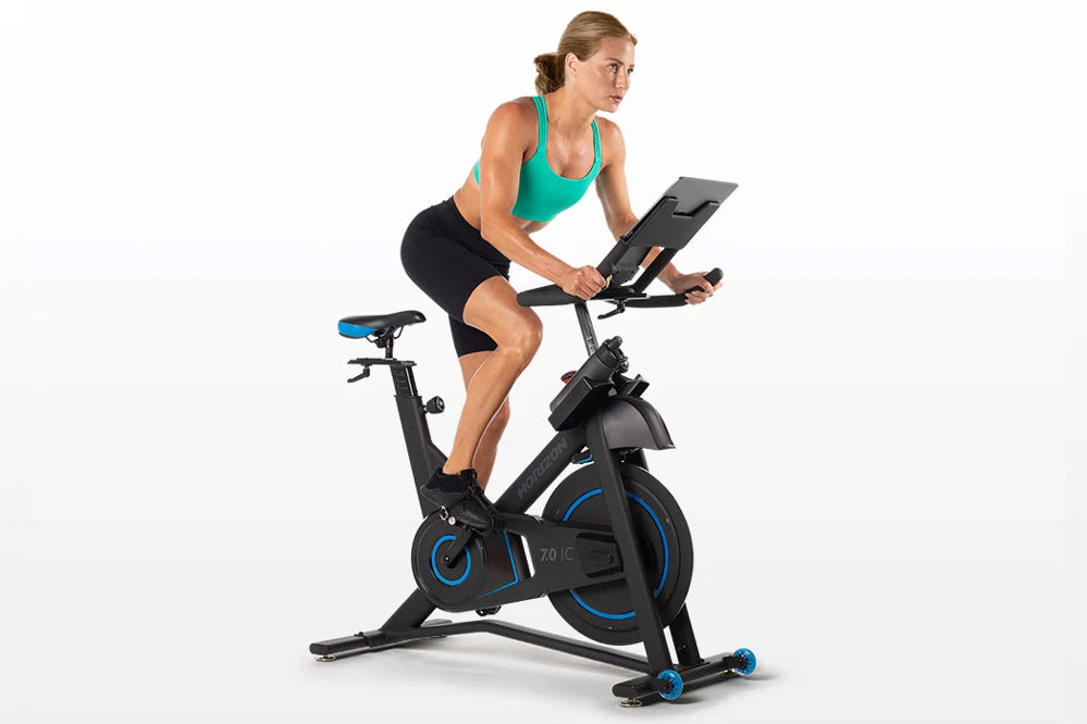 Horizon 7.0 IC Indoor Cycling Bike - Premium Home Exercise Bike for Cardio & Strength Training - Perfect for Home Gym, Apartment Workouts & Fitness Enthusiasts