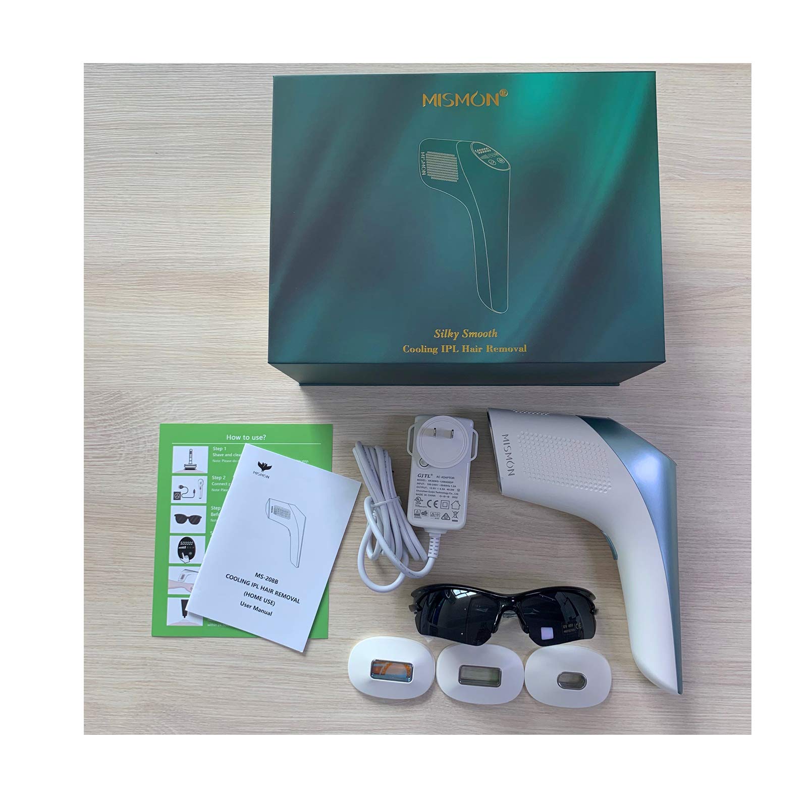 Freezing Point IPL Laser Hair Removal Device - Painless At-Home Epilator for Women & Men (Blue, Green, Orange) | Perfect for Legs, Underarms, Bikini Line & Facial Hair Removal