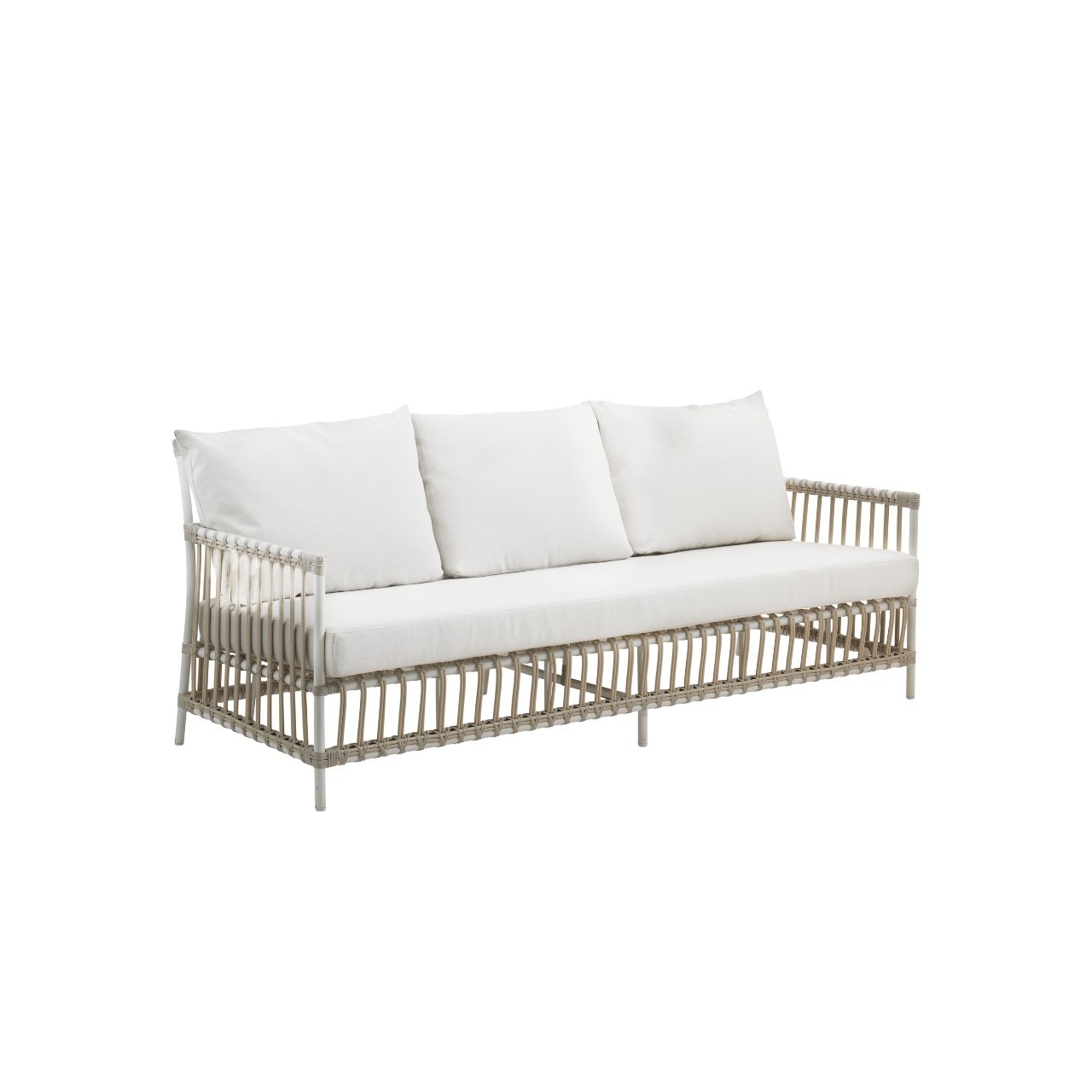 Caroline Outdoor 3-Seater Sofa Set - Waterproof Patio Furniture for Garden, Balcony & Backyard - Comfortable All-Weather Couch for Relaxing Outside