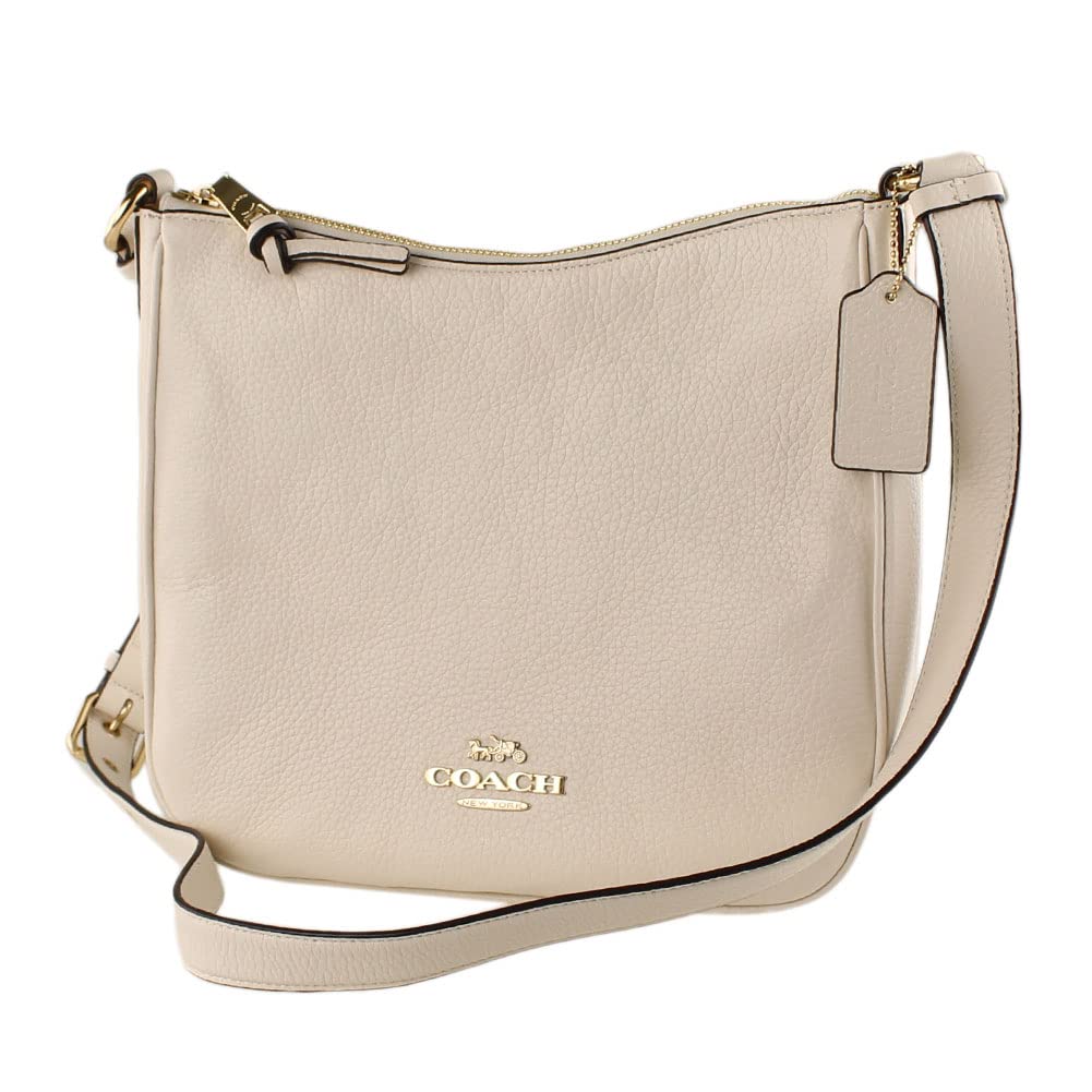 Coach Women's Ellie File Bag in Chalk - Stylish Leather Crossbody Purse for Work, Travel & Everyday Use