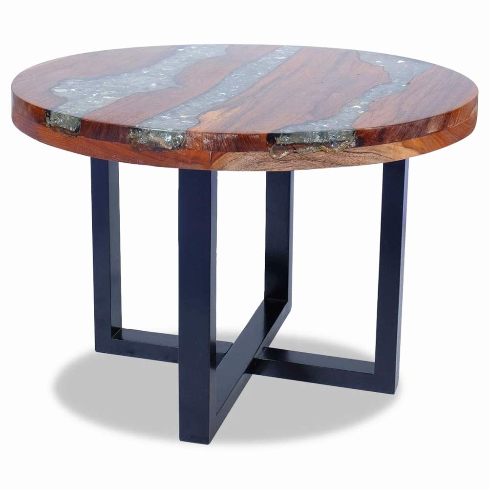Modern Teak Resin Coffee Table - 23.6