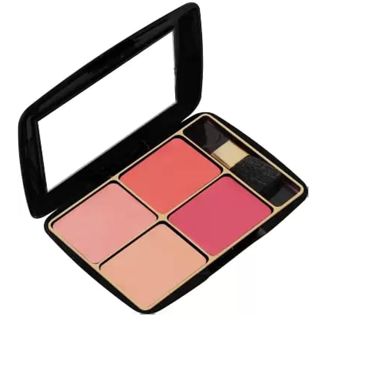 4 Color Blusher Palette - Pressed Powder Blush for Cheeks, Natural Matte & Shimmer Finish, Long-Lasting Makeup for Daily Use & Special Occasions