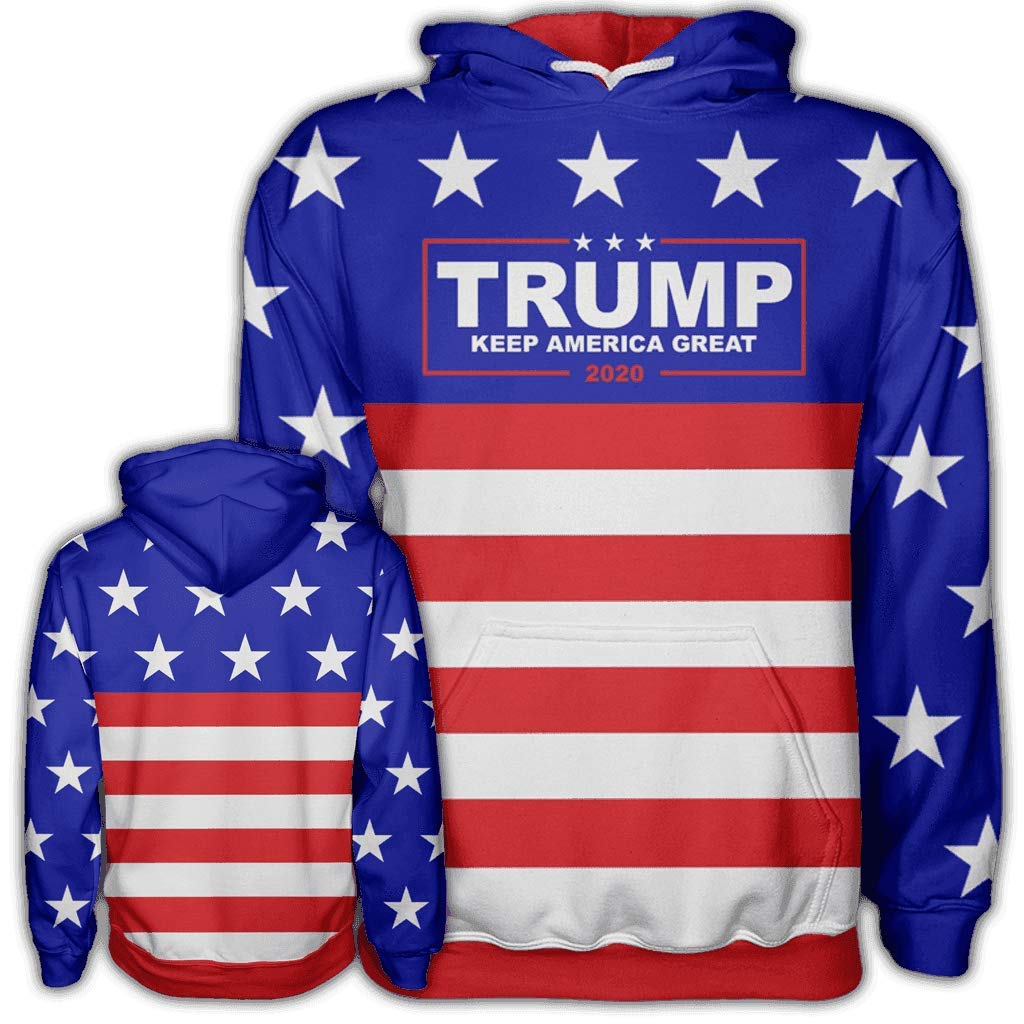 Greater Half Hoodie: Trump Keep America Great Again Sweatshirt (XS-XXXXL) - Comfortable Unisex Pullover for Political Supporters, Casual Wear & Rally Events