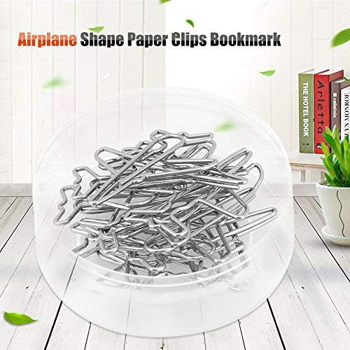 Hilitand 10pcs Cute Airplane Shaped Paper Clips - Colorful Office & School Supplies, Fun Bookmarks, Planner Clips for Organizing, Great Gift Idea for Students & Colleagues - Perfect for Notebooks, Journals, Files & DIY Projects
