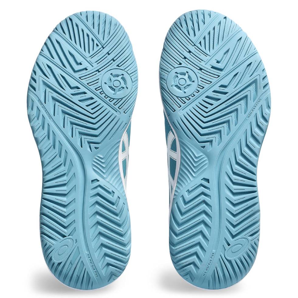 ASICS Gel-Dedicate 8 Wide Women's Tennis Shoes - Lightweight Comfort for Court Performance (Blue/White) | Perfect for Competitive Matches & Casual Play