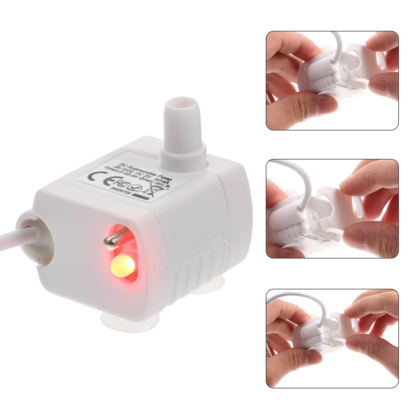 Quiet Pet Fountain Pump - Replacement for Cat Water Dispenser - Prevent Dry Burning