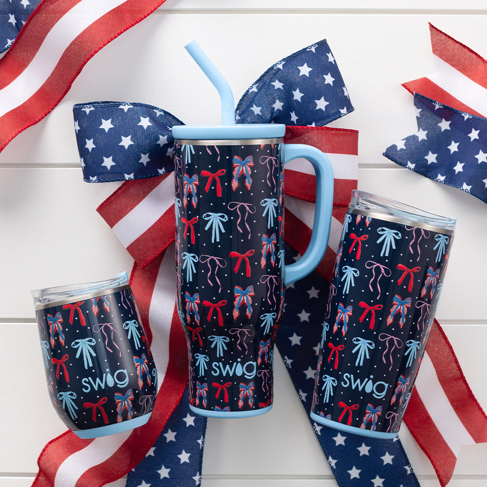 Miss Independence Mega Mug 30oz - Large Insulated Stainless Steel Tumbler with Lid & Straw - Perfect for Coffee, Tea & Cold Drinks at Home, Office or Travel