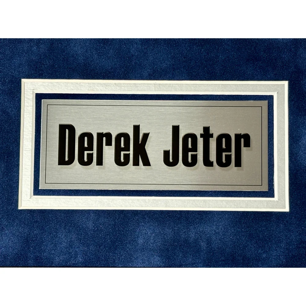 Derek Jeter Autographed New York Yankees 8x10 Photo Collage Framed with MLB COA - Signed Steiner NY - Perfect for Yankees Fans, Sports Memorabilia Collectors & Man Cave Decor