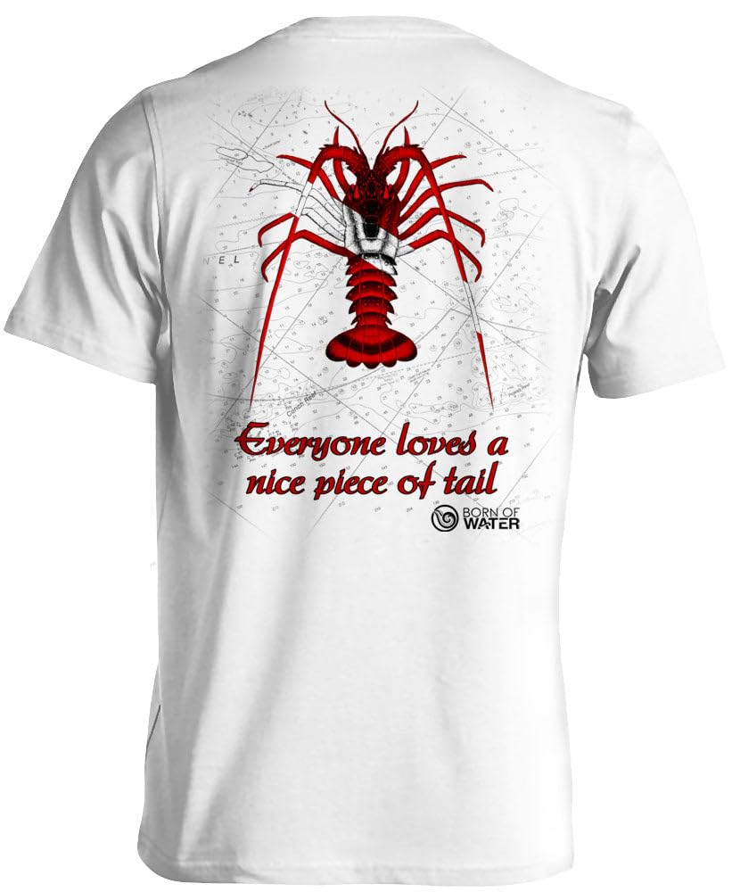 Men's Lobster Scuba Diving T-Shirt - Short Sleeve Fishing & Spearfishing Shirt for Boating, Beach, and Outdoor Adventures