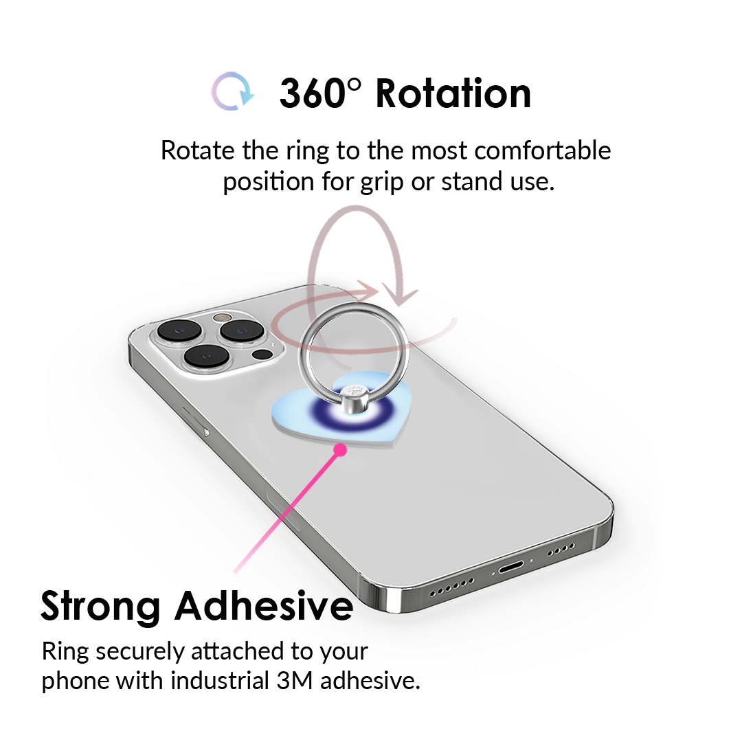 Evil Eye Aura Phone Ring Holder - Protective & Stylish Grip for iPhone, Samsung & Smartphones - Perfect for Selfies, Videos & Secure One-Handed Use