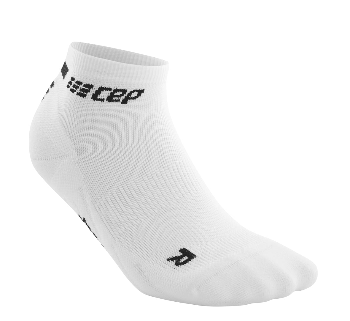 CEP Men's The Run Socks Low Cut V4 - White Performance Running Socks for Marathon, Training & Everyday Wear